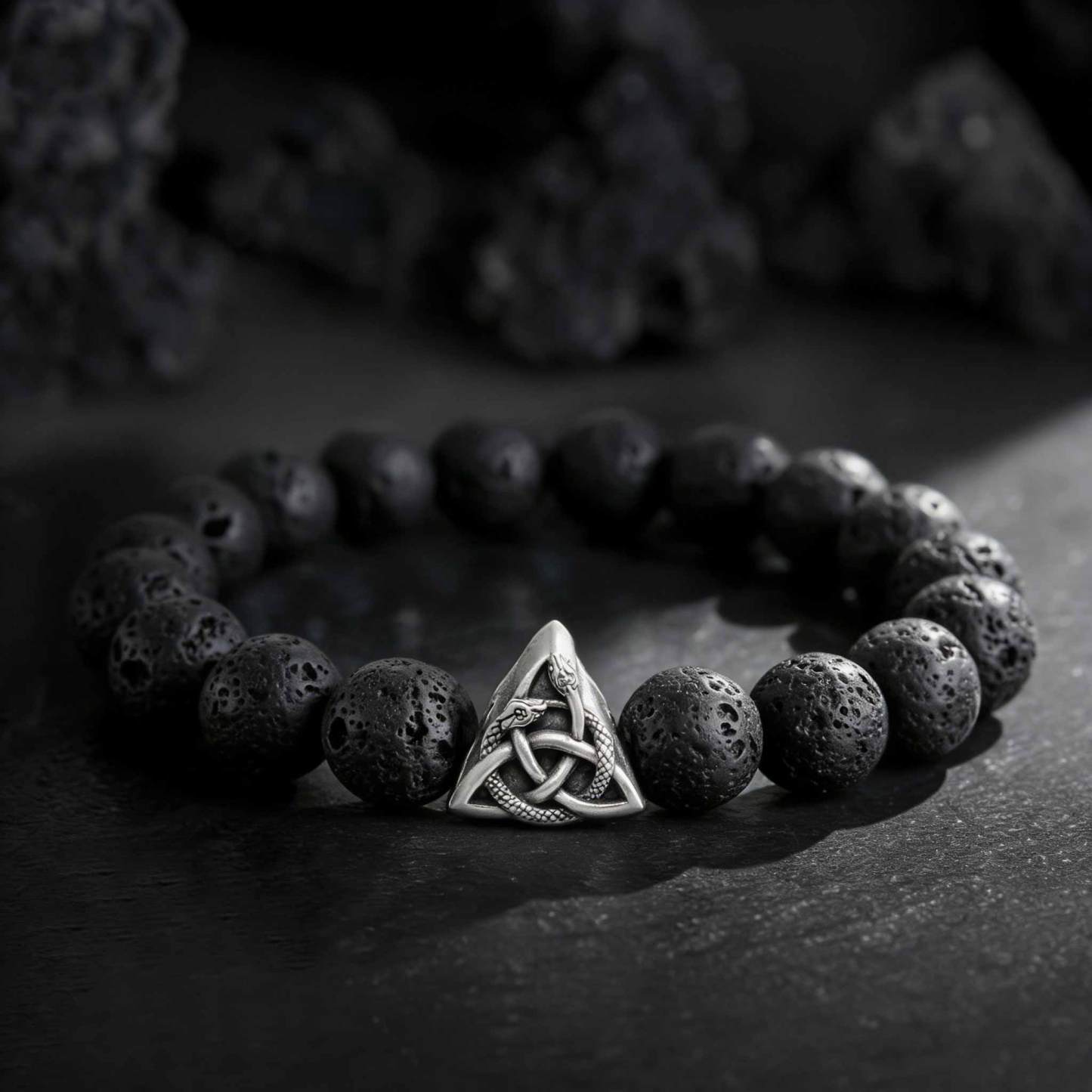 Viking Celtic Knot Snake Beaded Bracelet