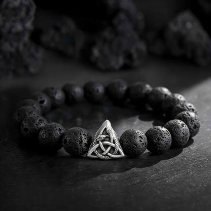 Viking Celtic Knot Snake Beaded Bracelet