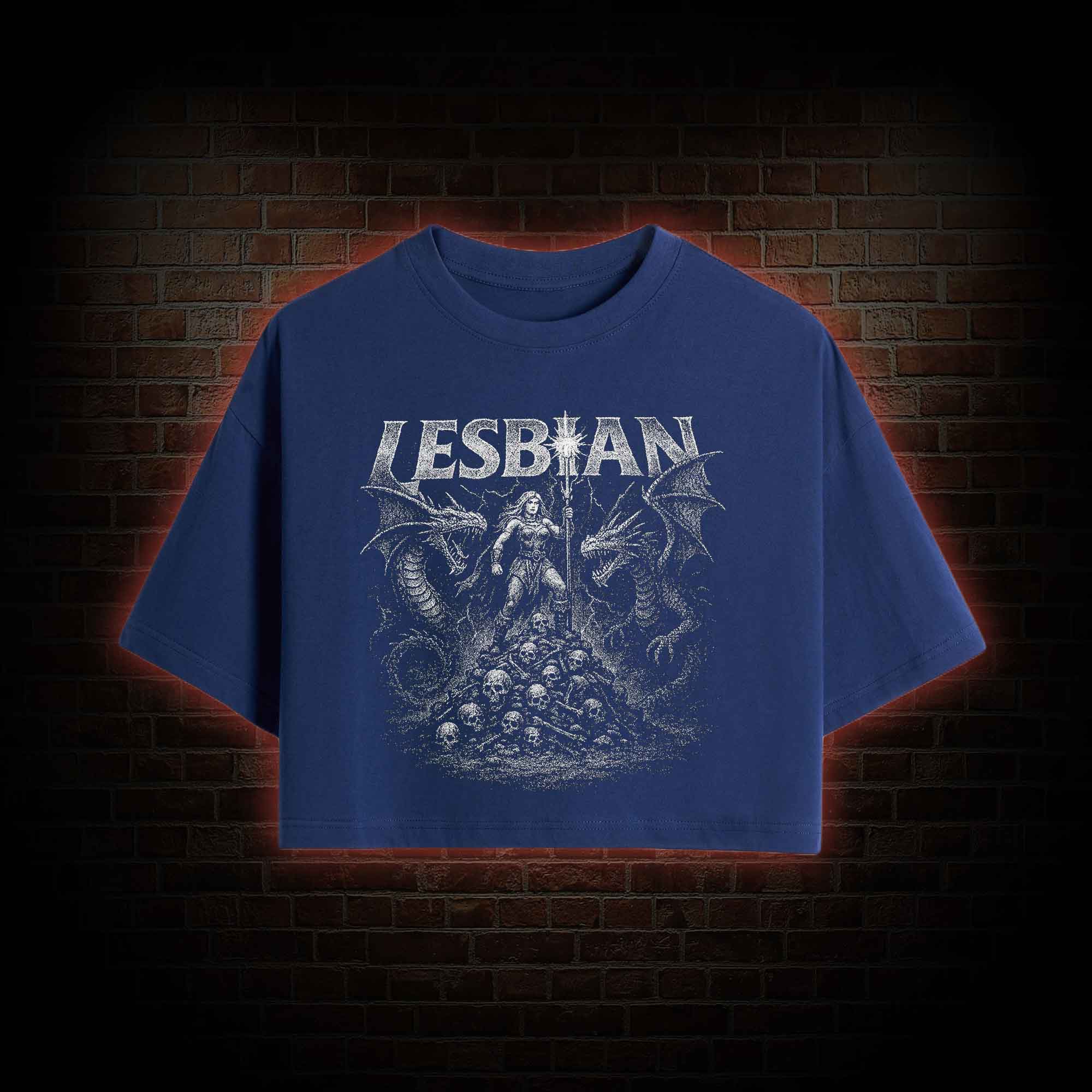Lesbian Warrior Crop Top