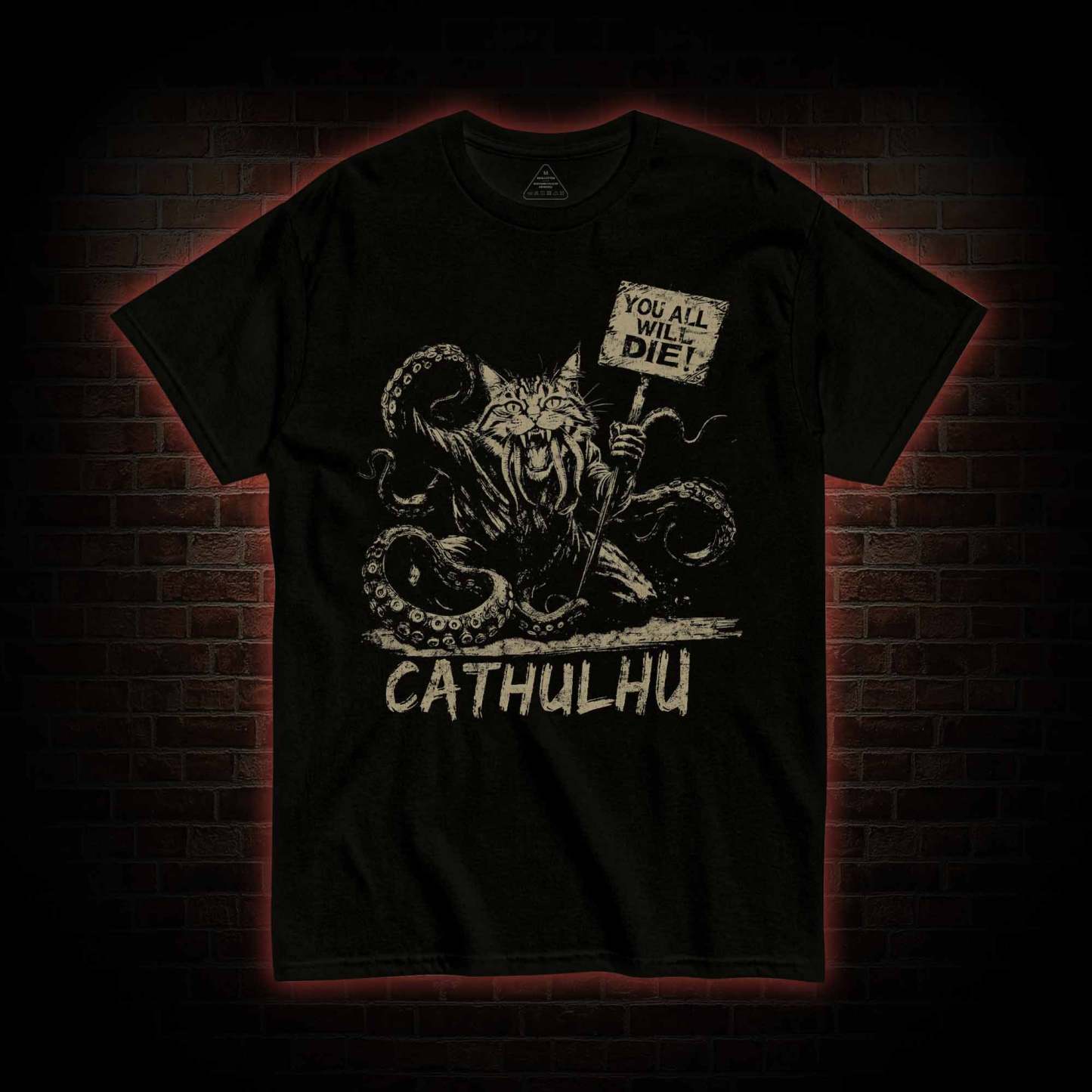 Cathulhu Retro T-shirt