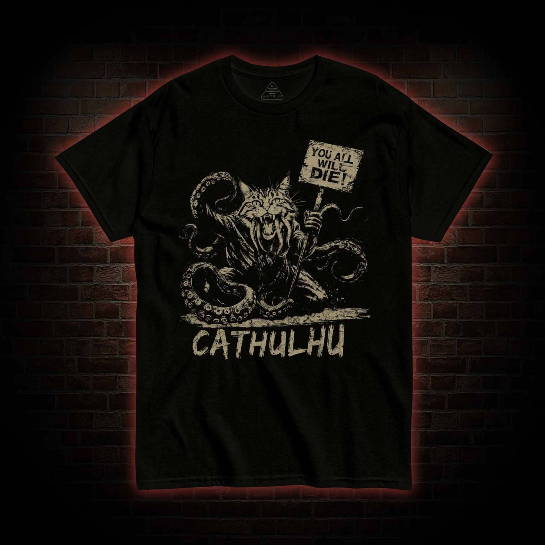 Cathulhu Retro T-shirt