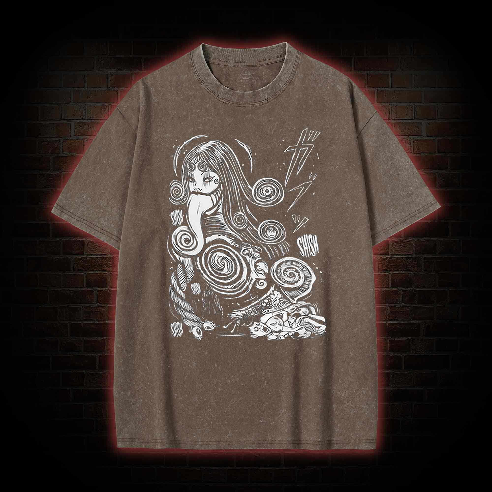Spiral Girl Washed T-shirt