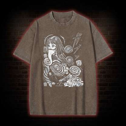 Spiral Girl Washed T-shirt