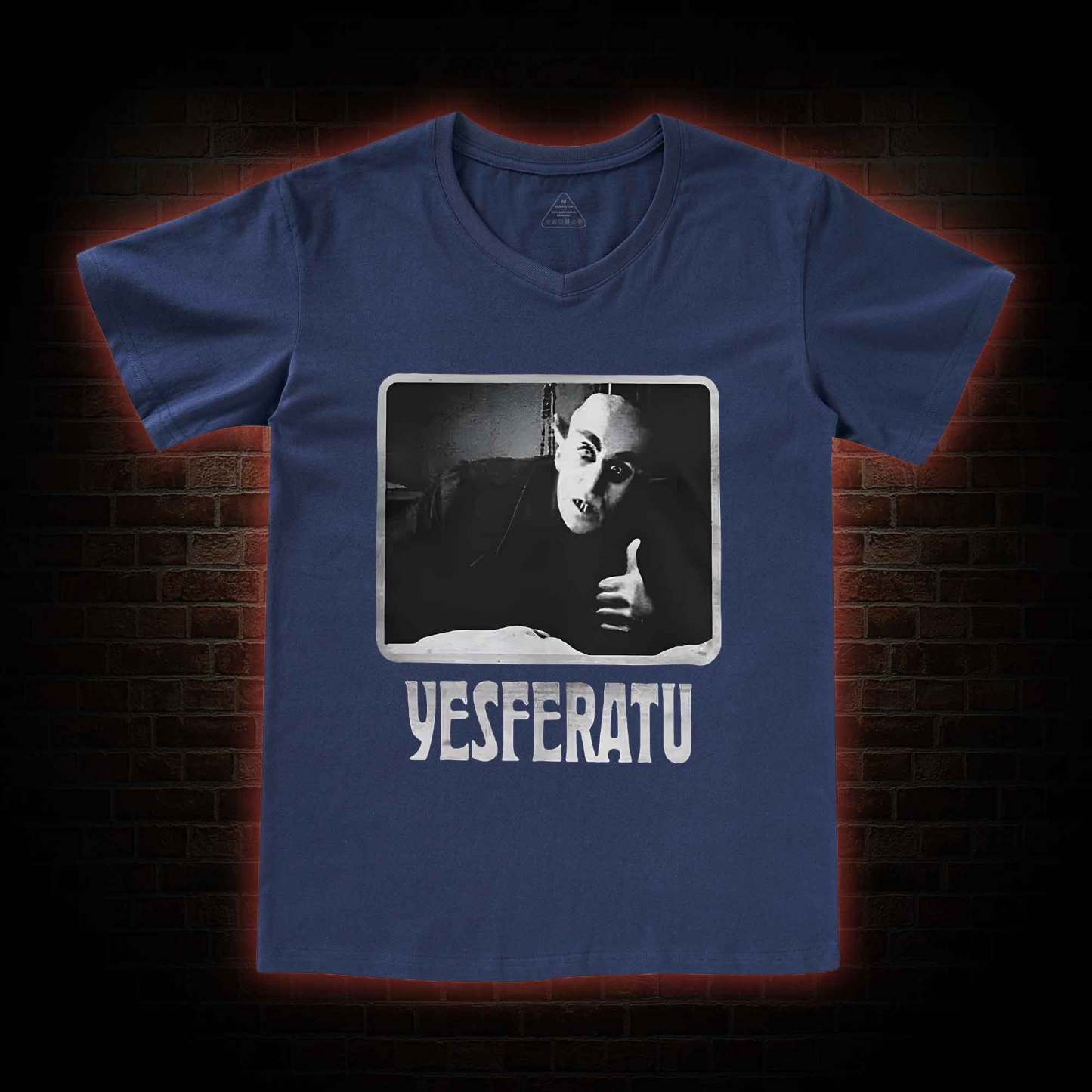 Yesferatu Funny Horror Retro V-Neck Classic T-Shirt