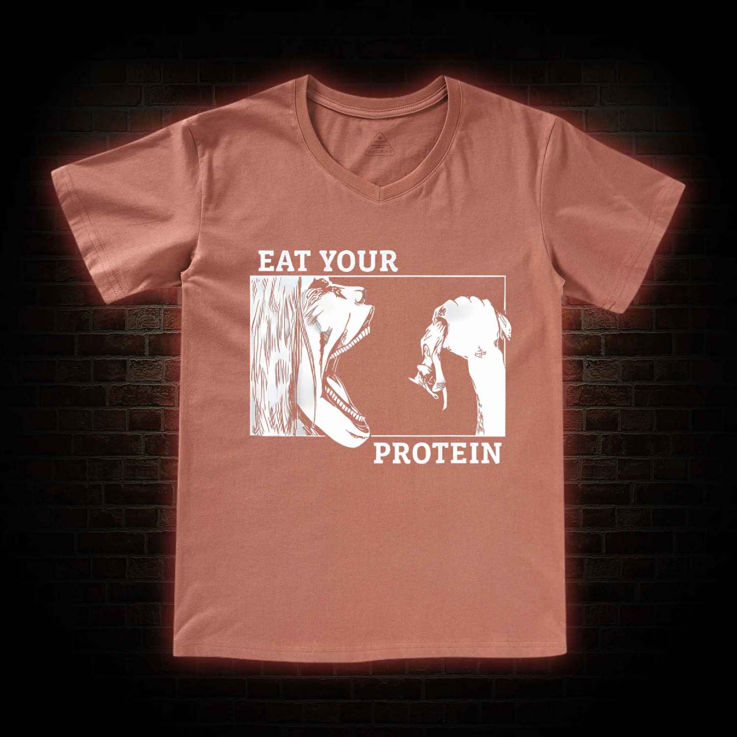 Eat Your Protein V-Neck Classic T-Shirt