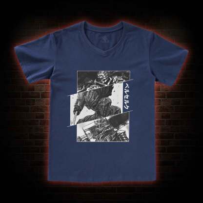 Black Swordsman V-Neck Classic T-Shirt