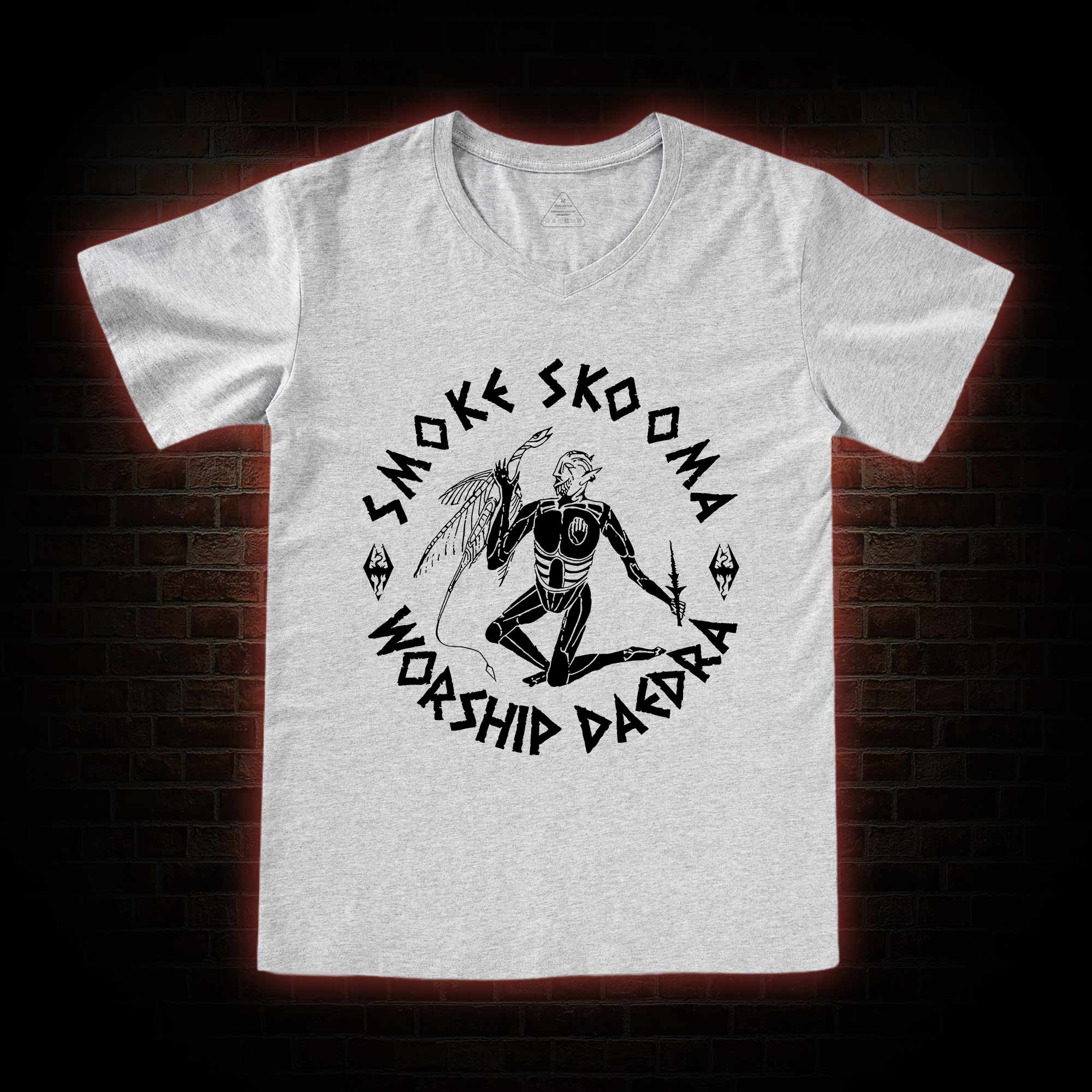 Smoke Skooma Worship Daedra V-Neck Classic T-Shirt