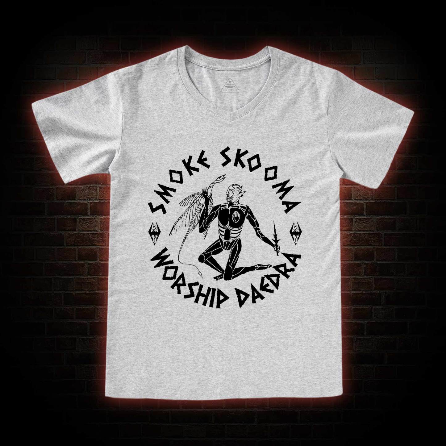 Smoke Skooma Worship Daedra V-Neck Classic T-Shirt