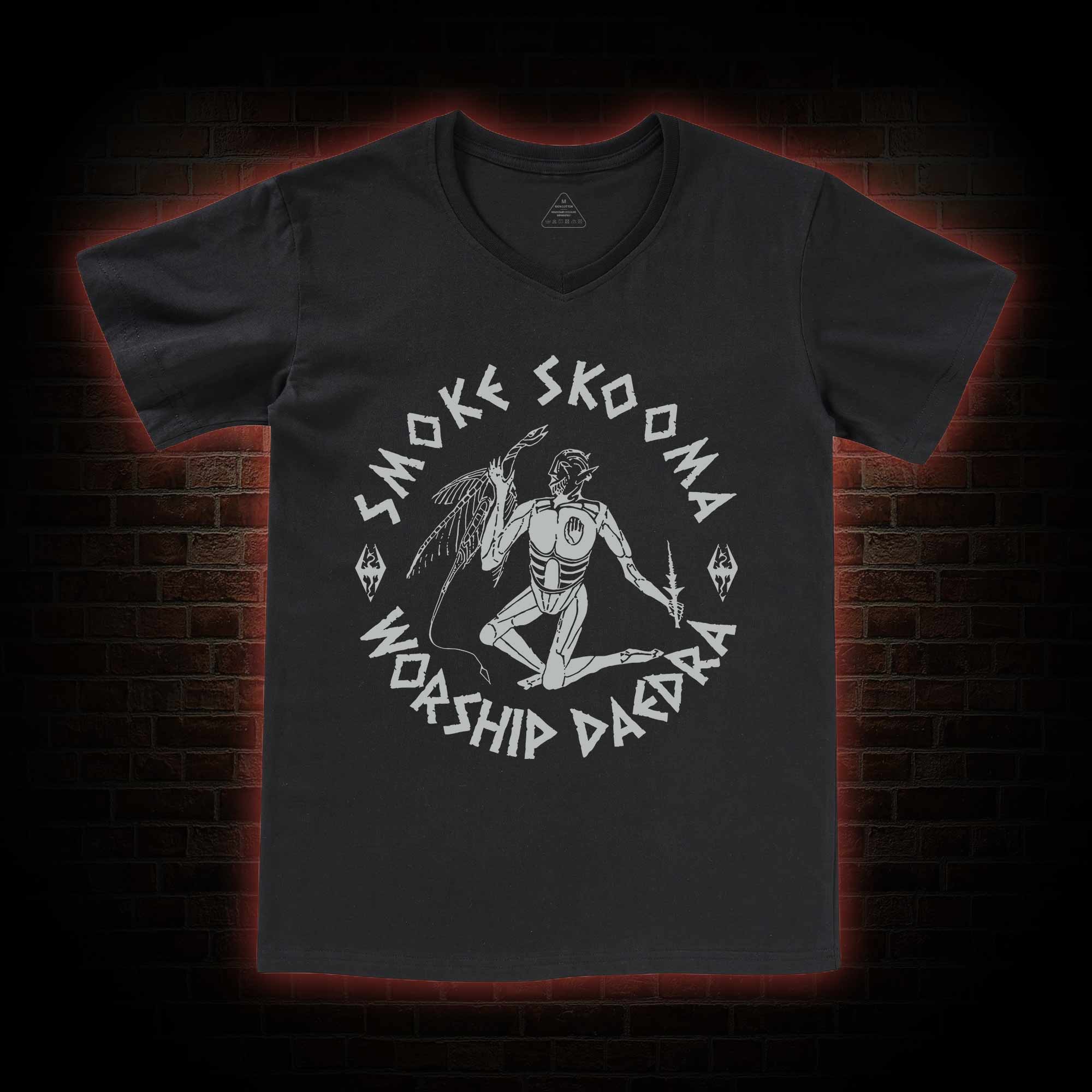 Smoke Skooma Worship Daedra V-Neck Classic T-Shirt