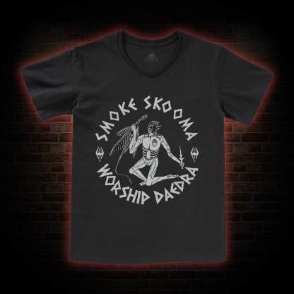 Smoke Skooma Worship Daedra V-Neck Classic T-Shirt