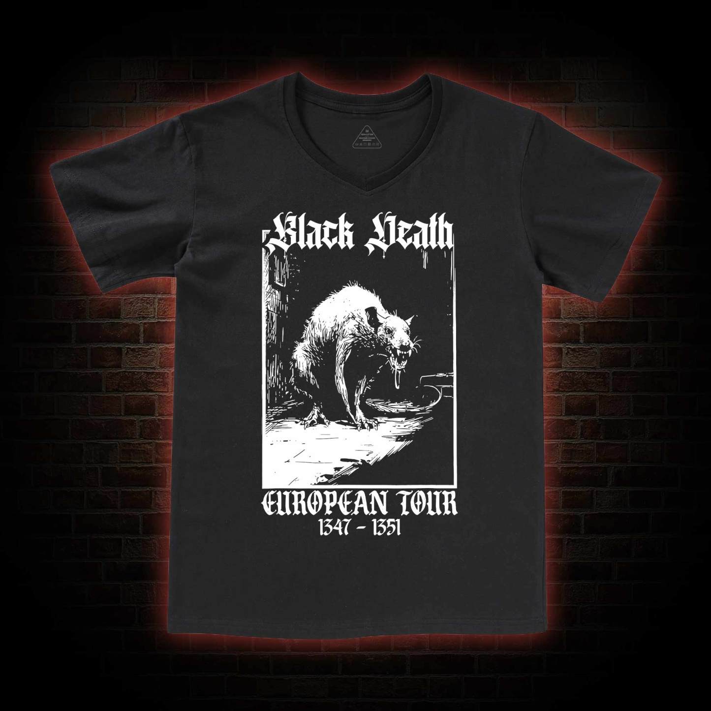Black Death European Tour V-Neck Classic T-Shirt