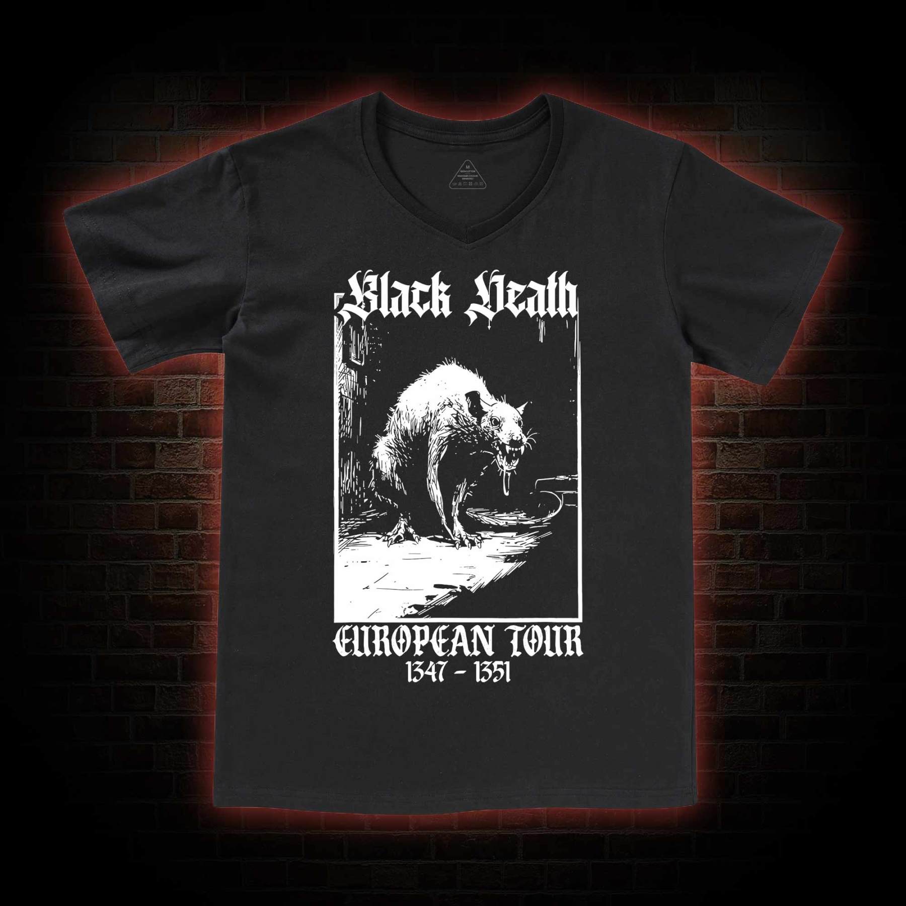 Black Death European Tour V-Neck Classic T-Shirt