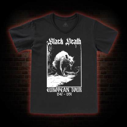 Black Death European Tour  V-Neck Classic T-Shirt