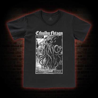 Cthulhu Fhtagn V-Neck Classic T-Shirt