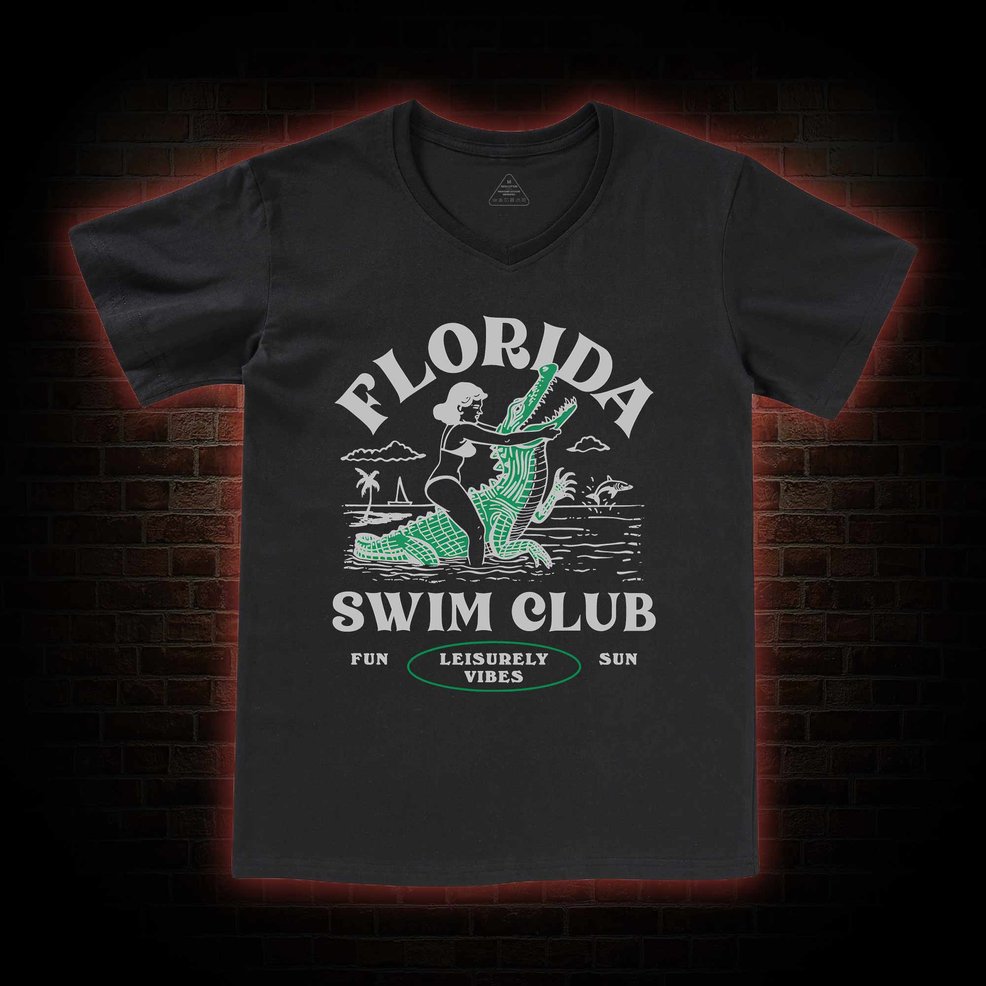 Florida Swim Club V-Neck Classic T-Shirt