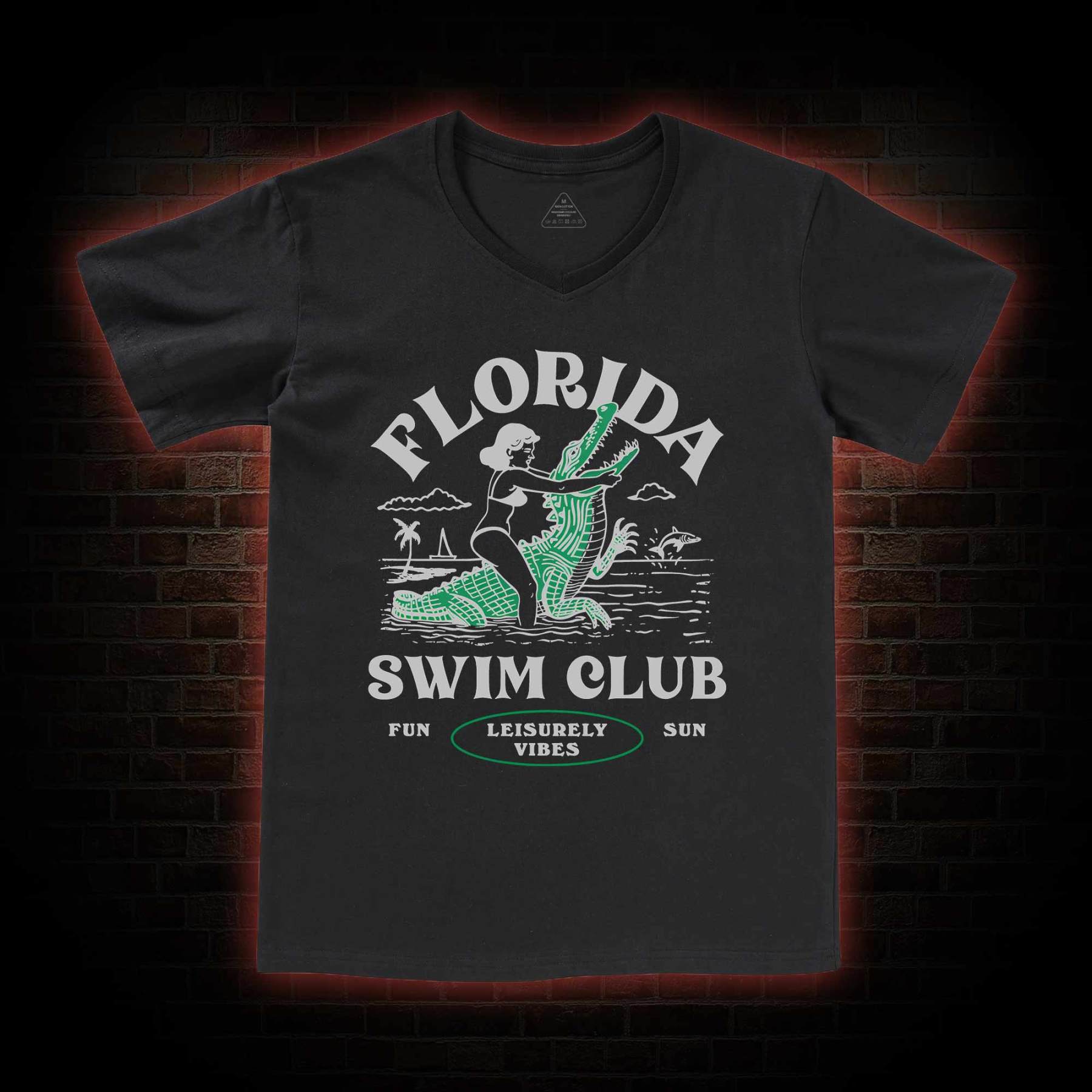 Florida Swim Club V-Neck Classic T-Shirt