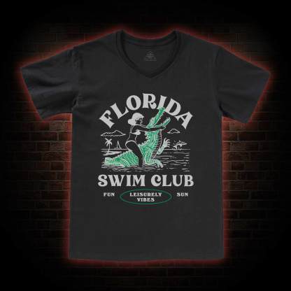 Florida Swim Club V-Neck Classic T-Shirt
