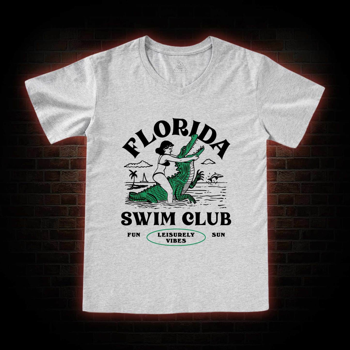 Florida Swim Club V-Neck Classic T-Shirt