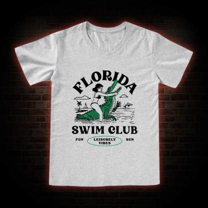 Florida Swim Club V-Neck Classic T-Shirt
