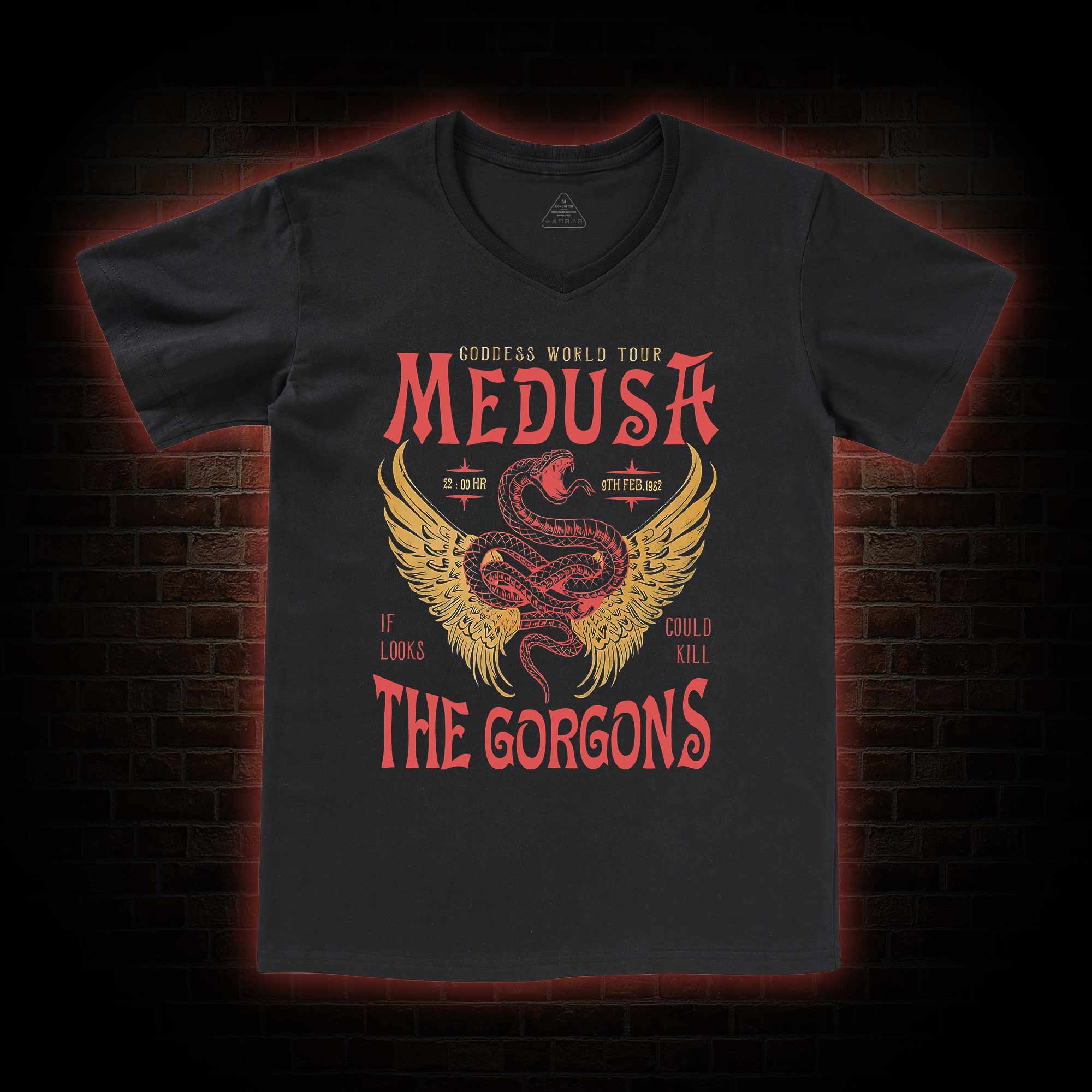  Medusa V-Neck Classic T-Shirt