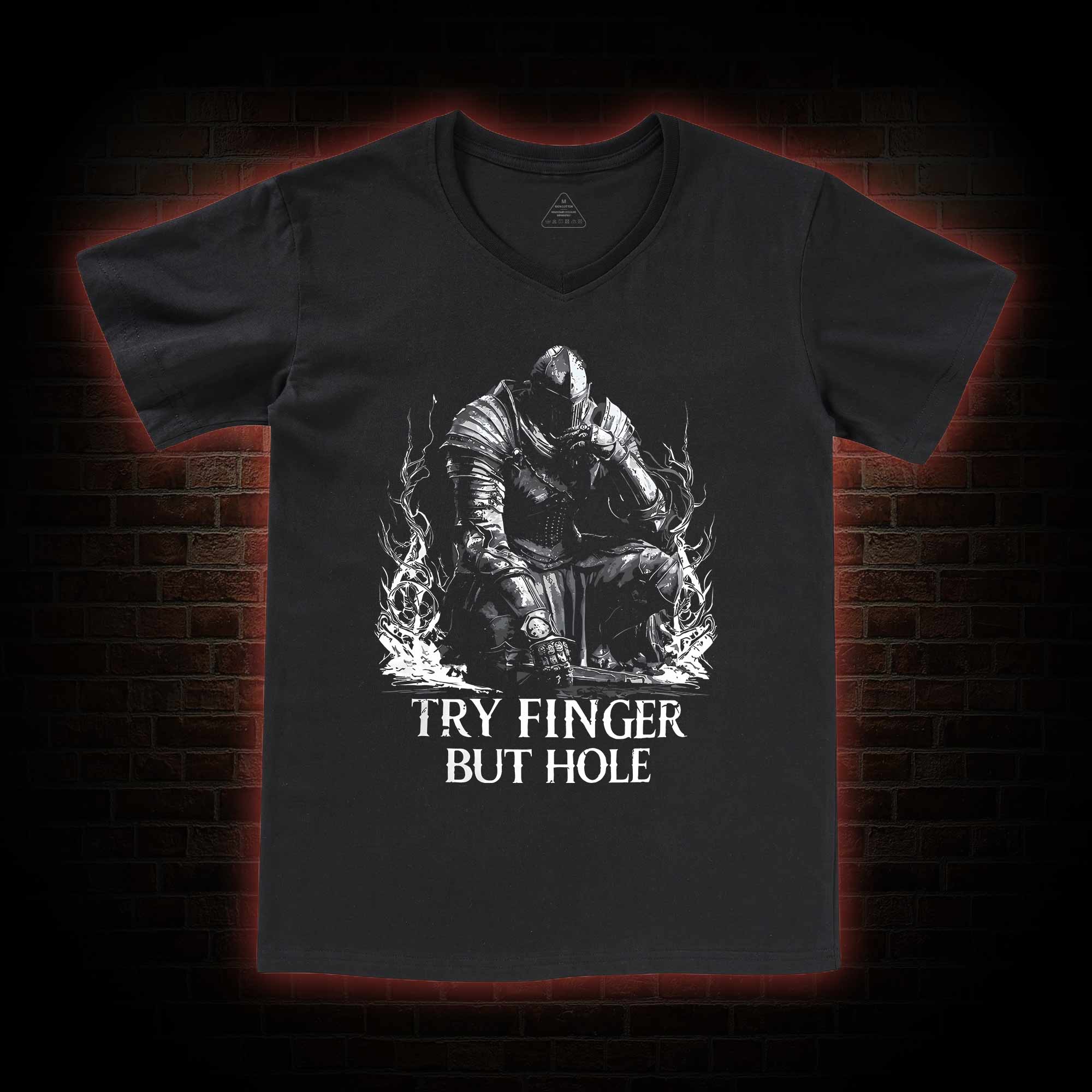  Try Finger but Hole V-Neck Classic T-Shirt