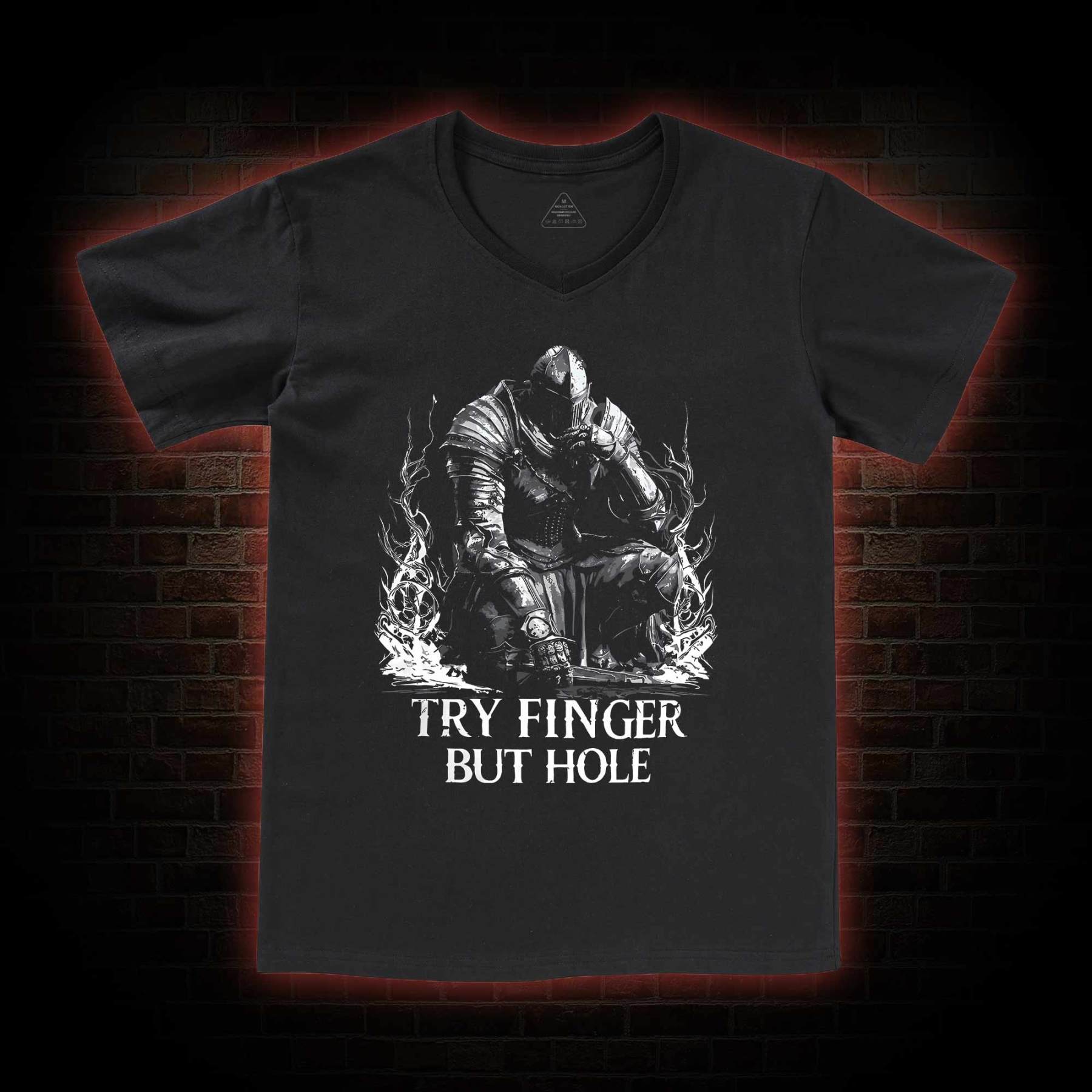  Try Finger but Hole V-Neck Classic T-Shirt