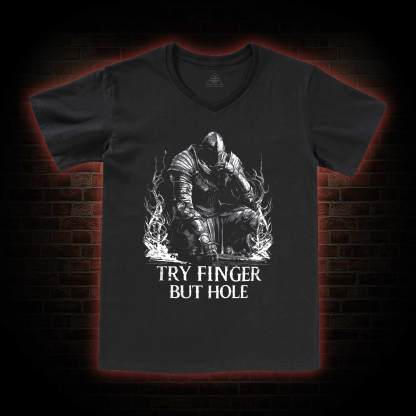  Try Finger but Hole V-Neck Classic T-Shirt