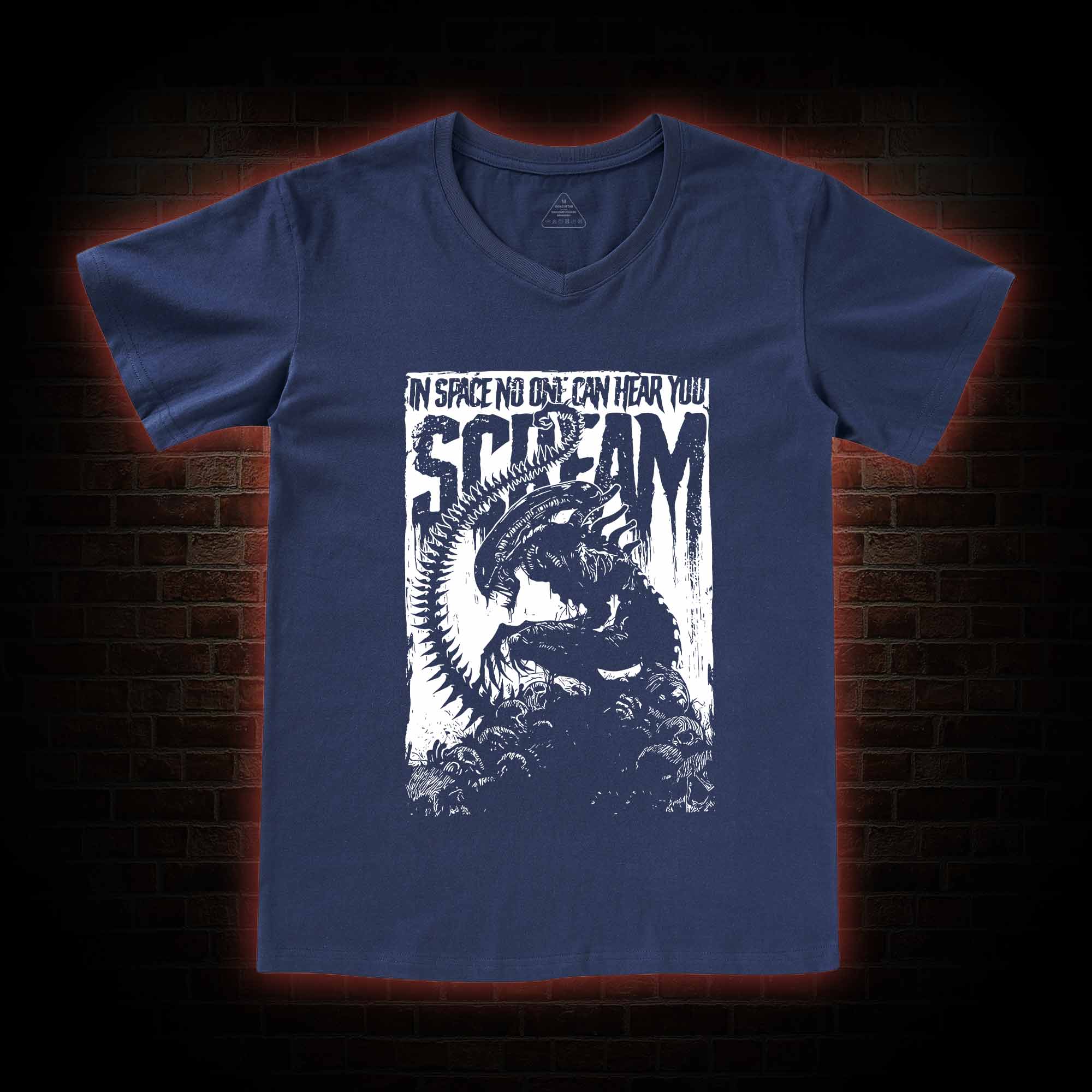 In Space No One Can Hear You Scream V-Neck Classic T-Shirt