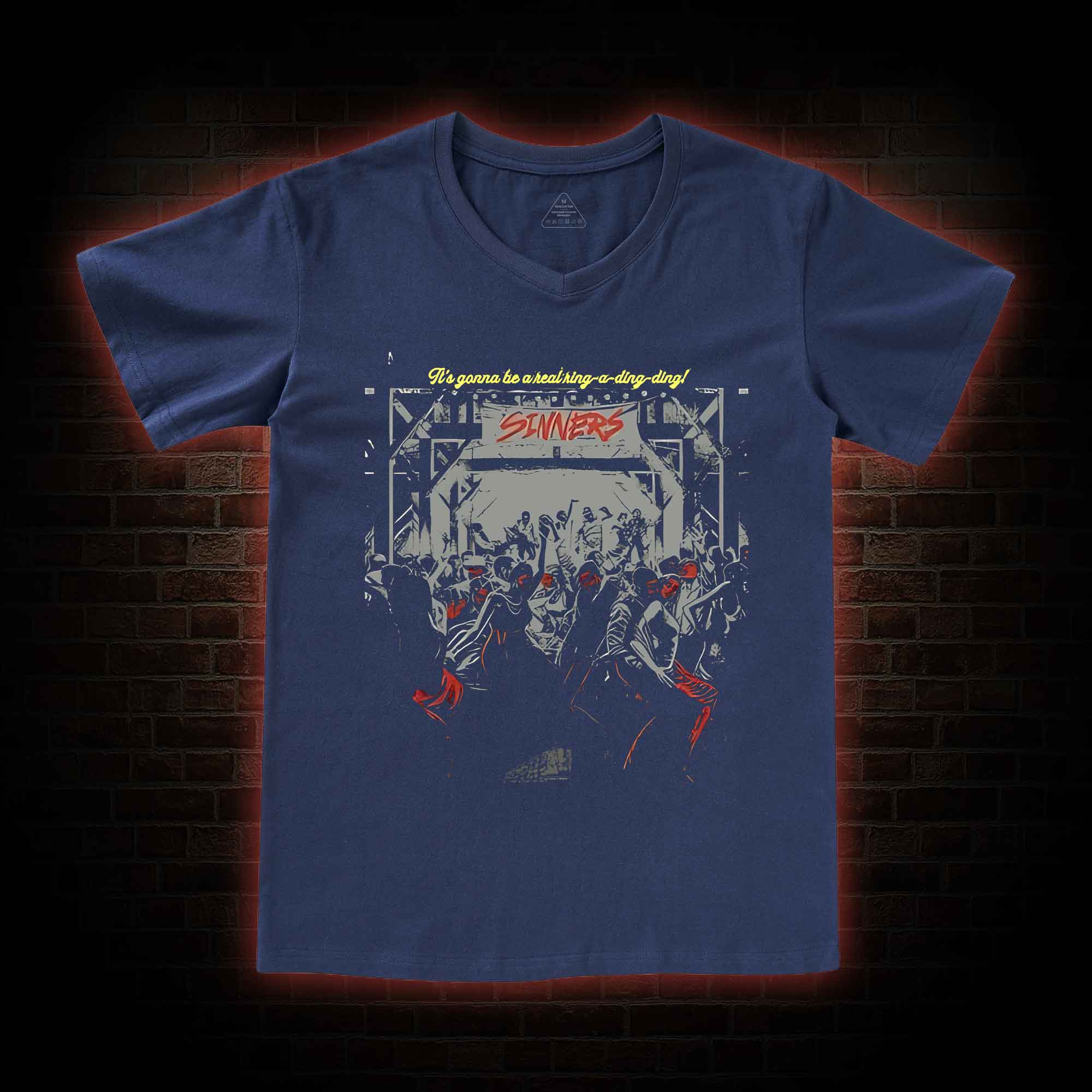 It's Gonna be Real Ring-a-ding-ding V-Neck Classic T-Shirt