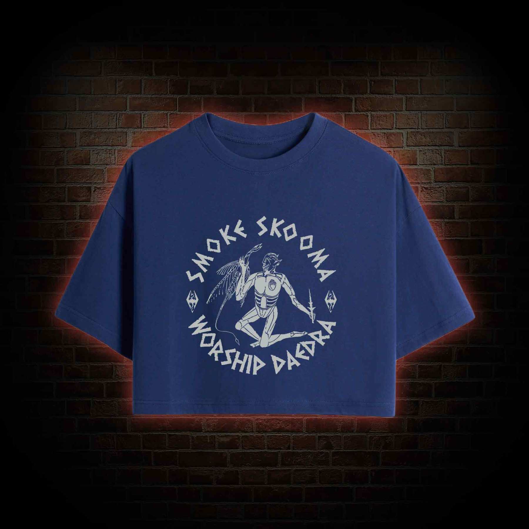 Smoke Skooma Worship Daedra Crop Top