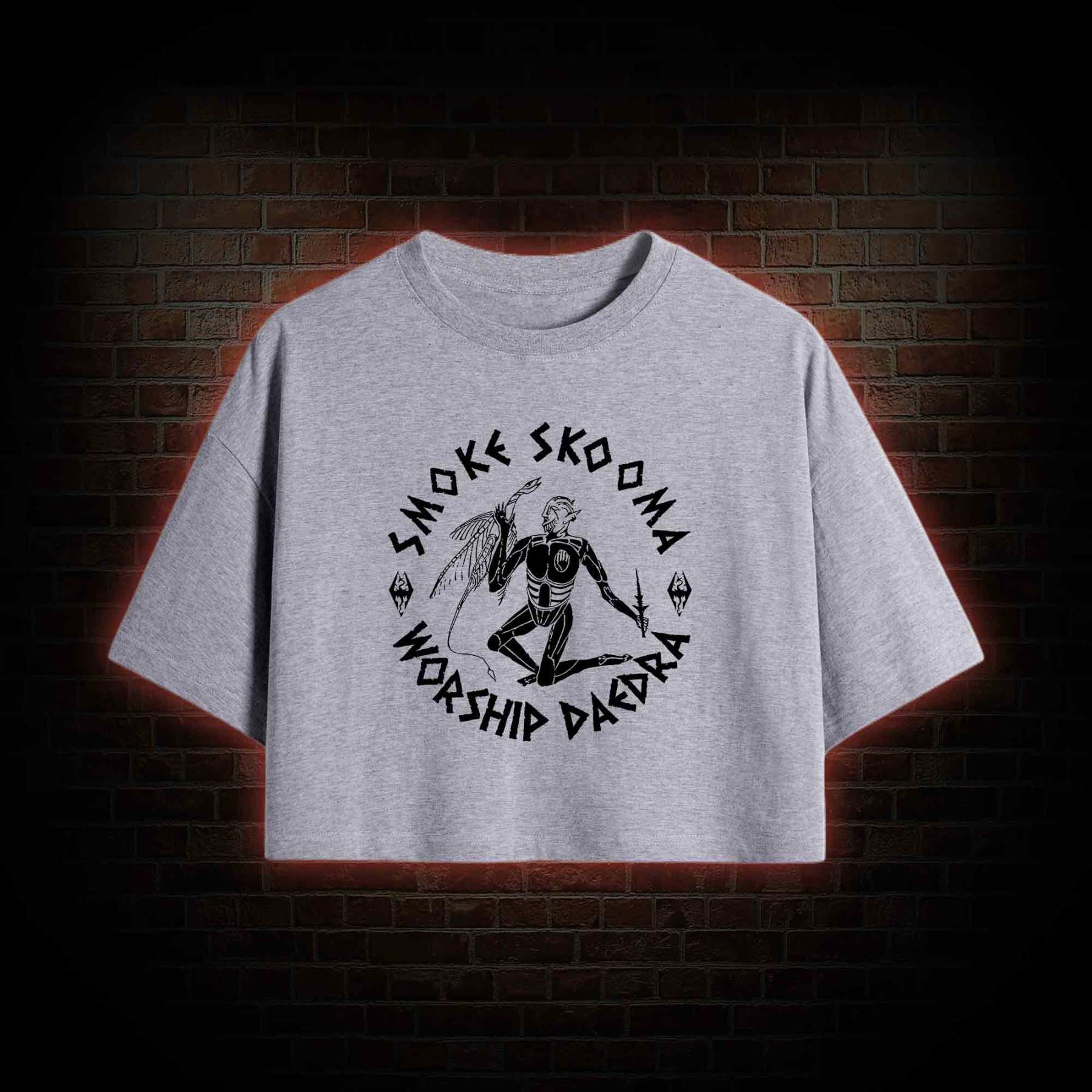 Smoke Skooma Worship Daedra Crop Top