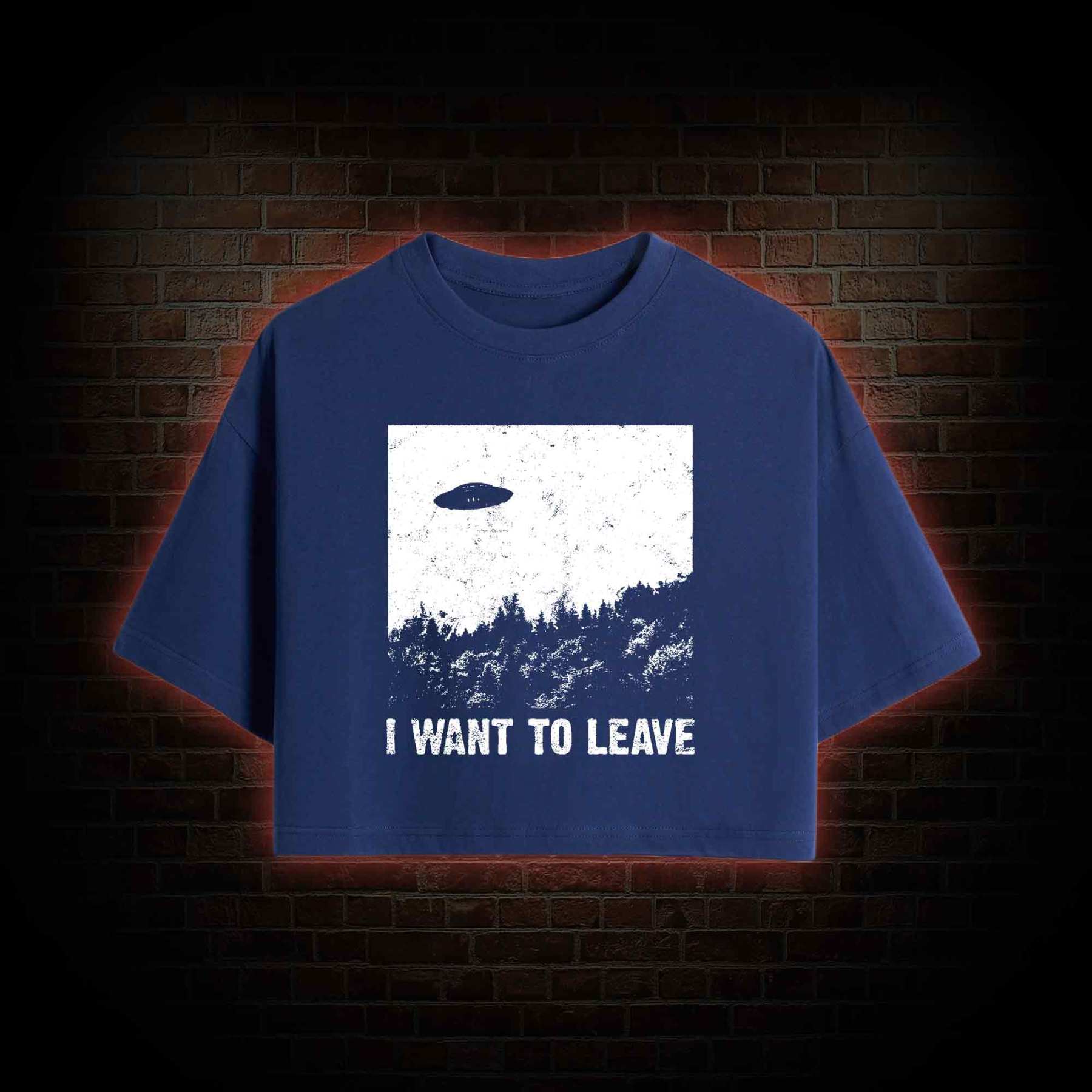 I Want To Leave Crop Top