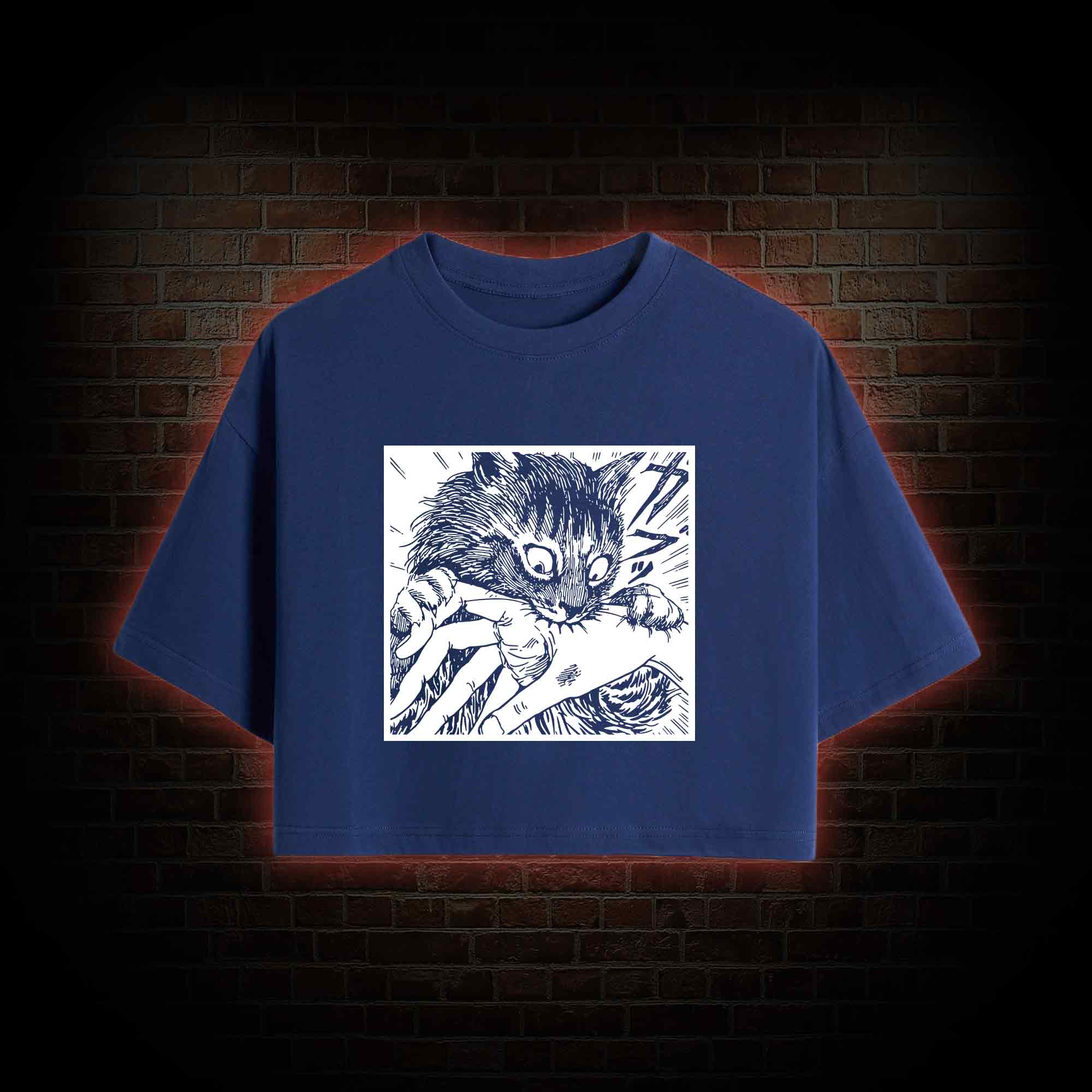 Tomie Cat Diary Anime Horror Crop Top