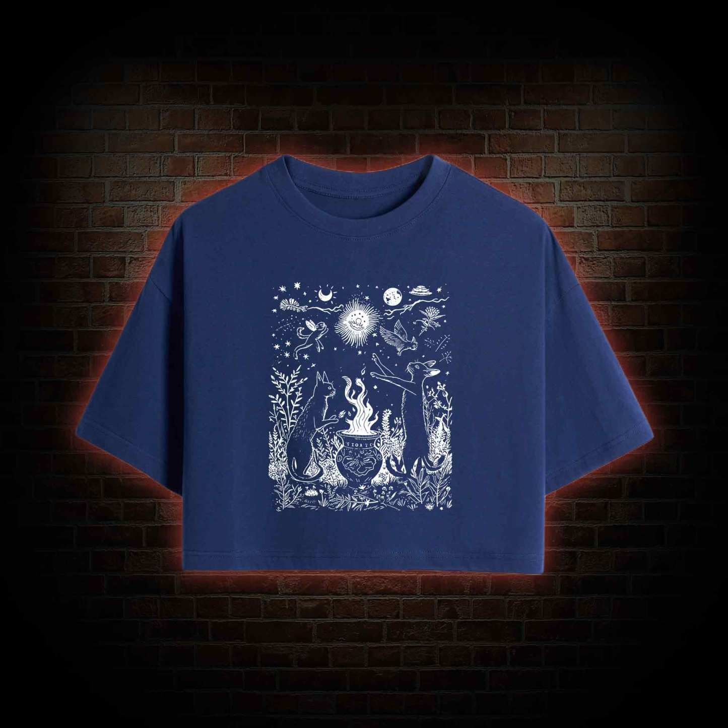 Celestial Cat Crop Top