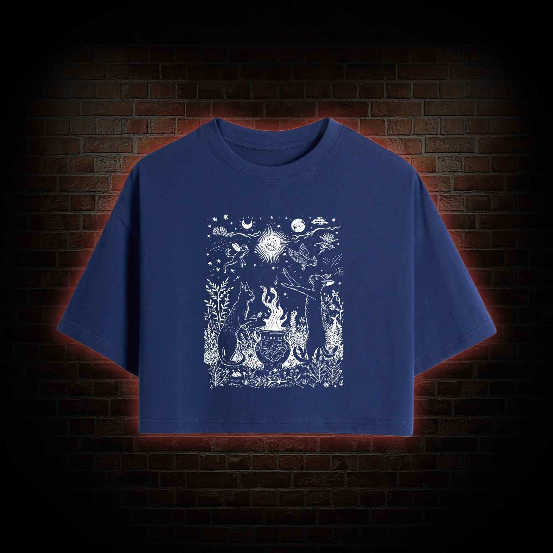 Celestial Cat Crop Top