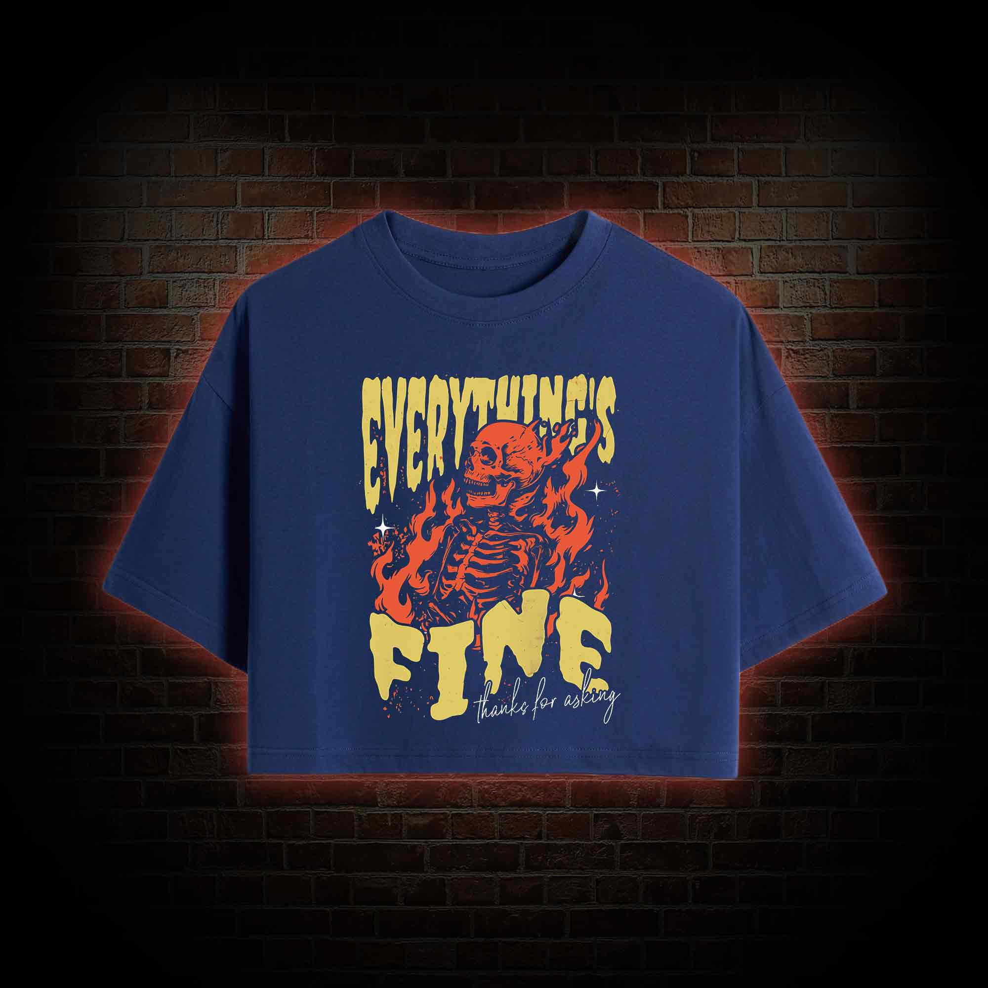 Everything's Fine Crop Top