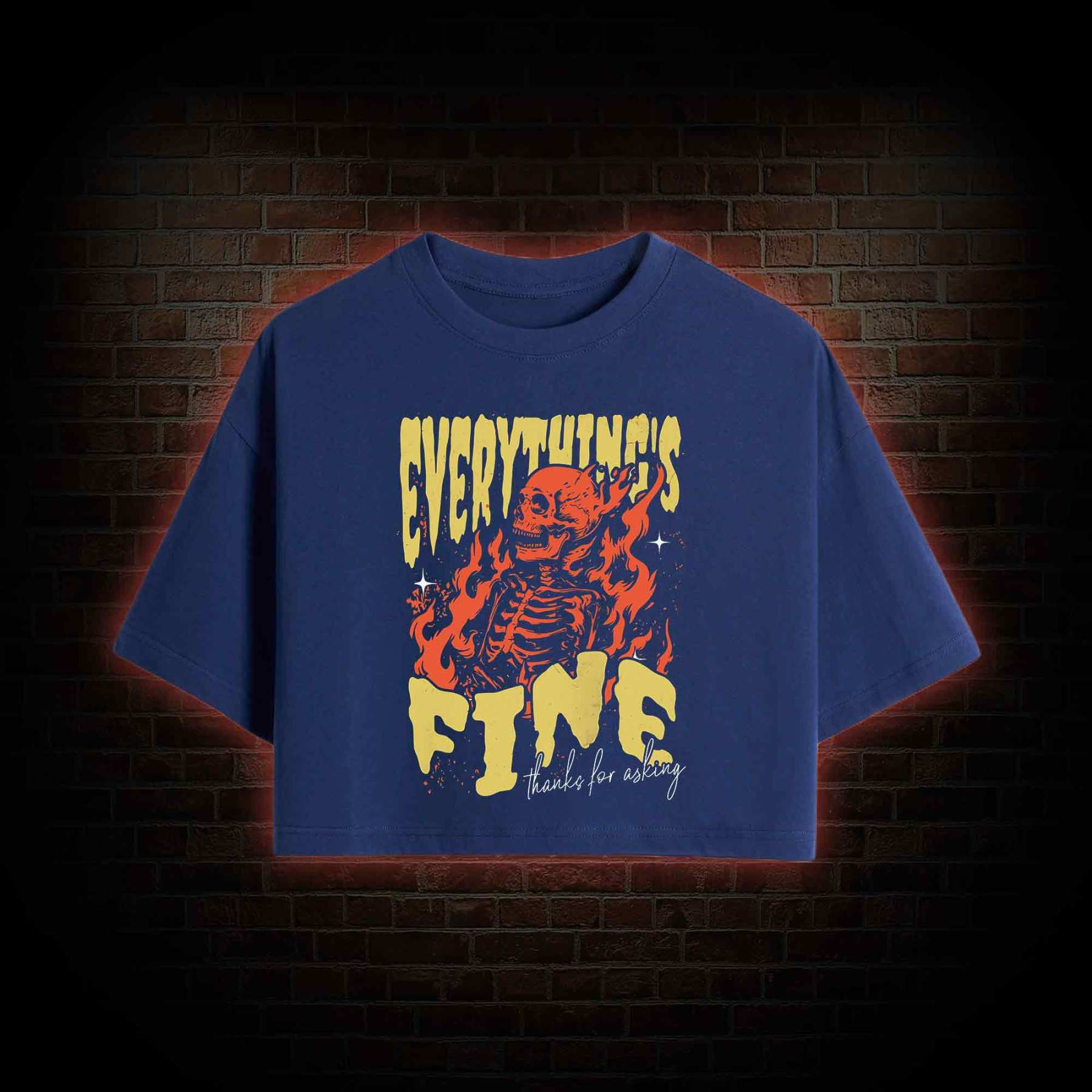 Everything's Fine Crop Top