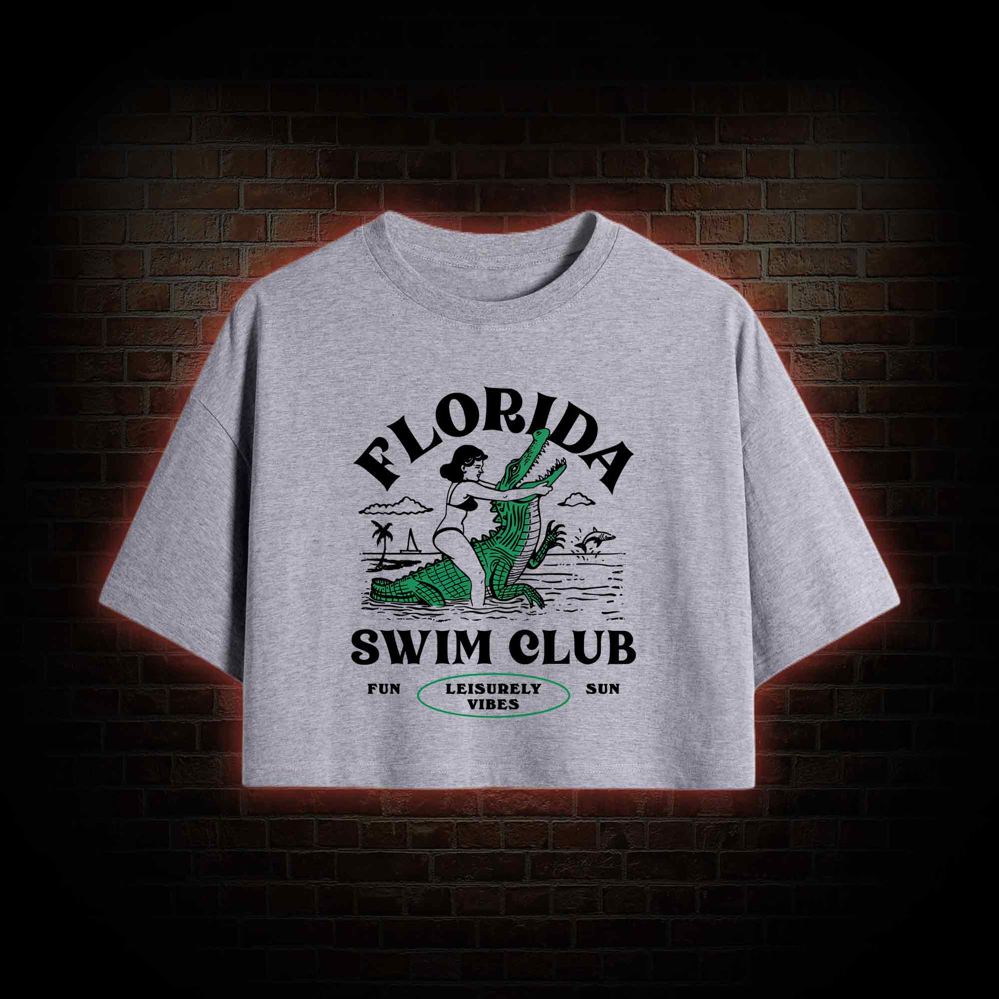 Florida Swim Club Crop Top