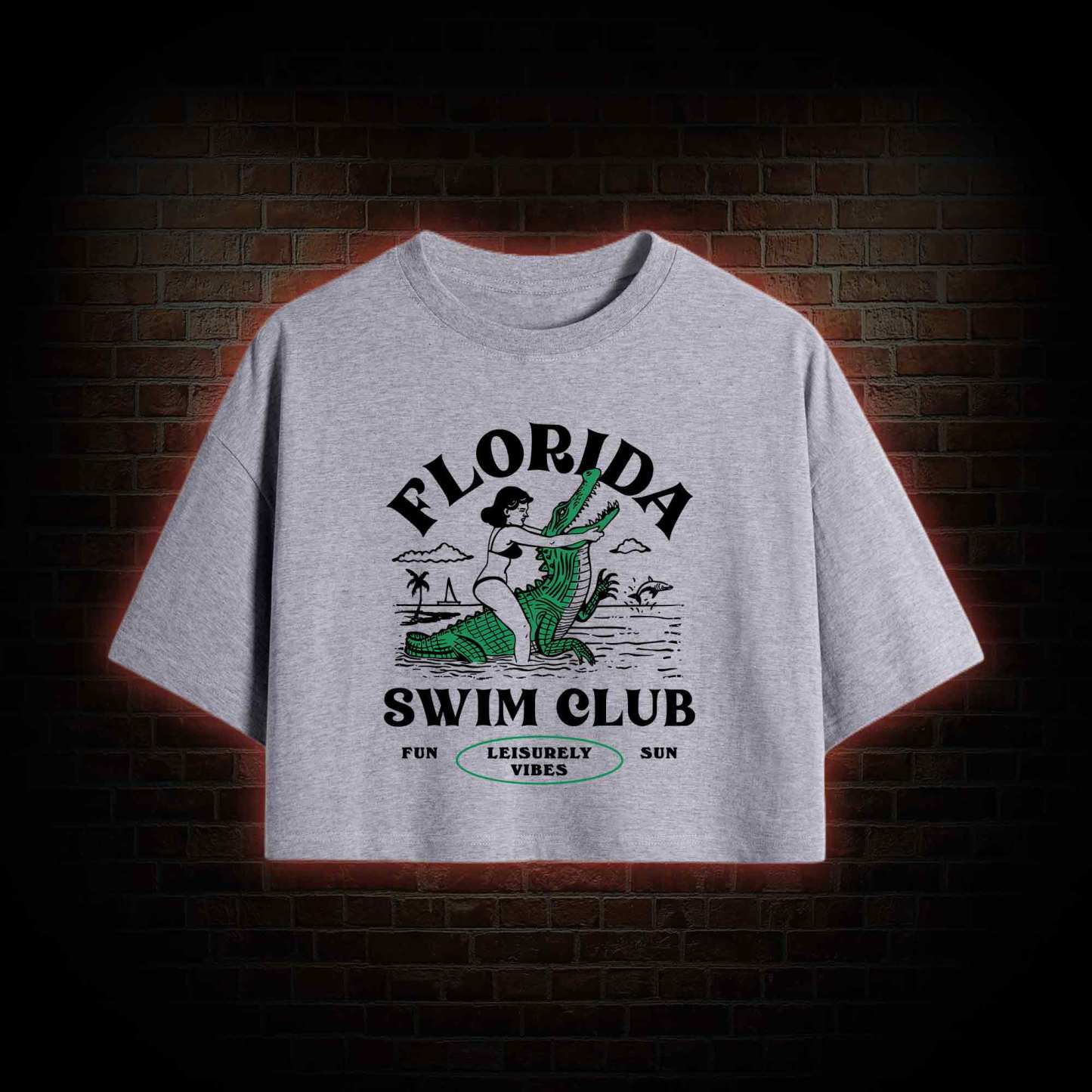 Florida Swim Club Crop Top