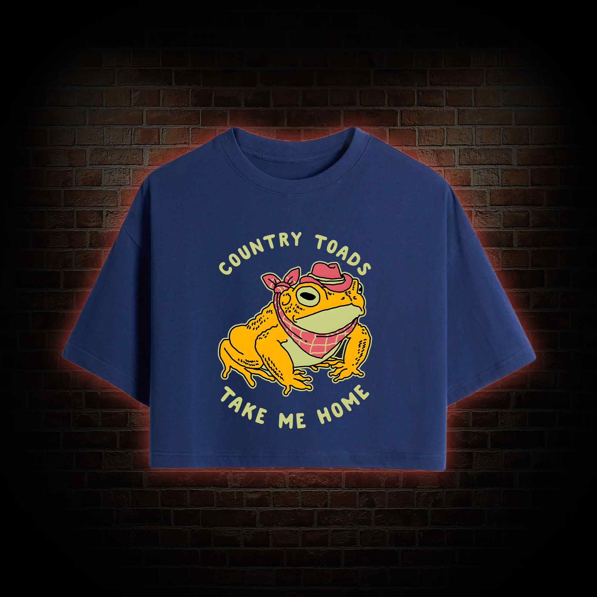 Country Toads Take Me Home Crop Top