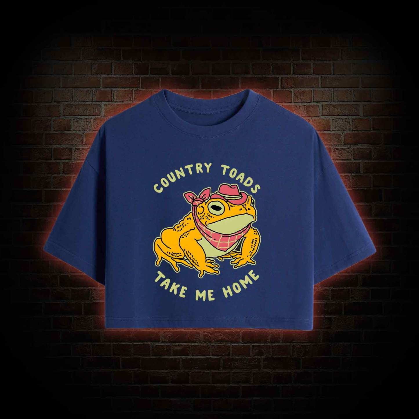 Country Toads Take Me Home Crop Top
