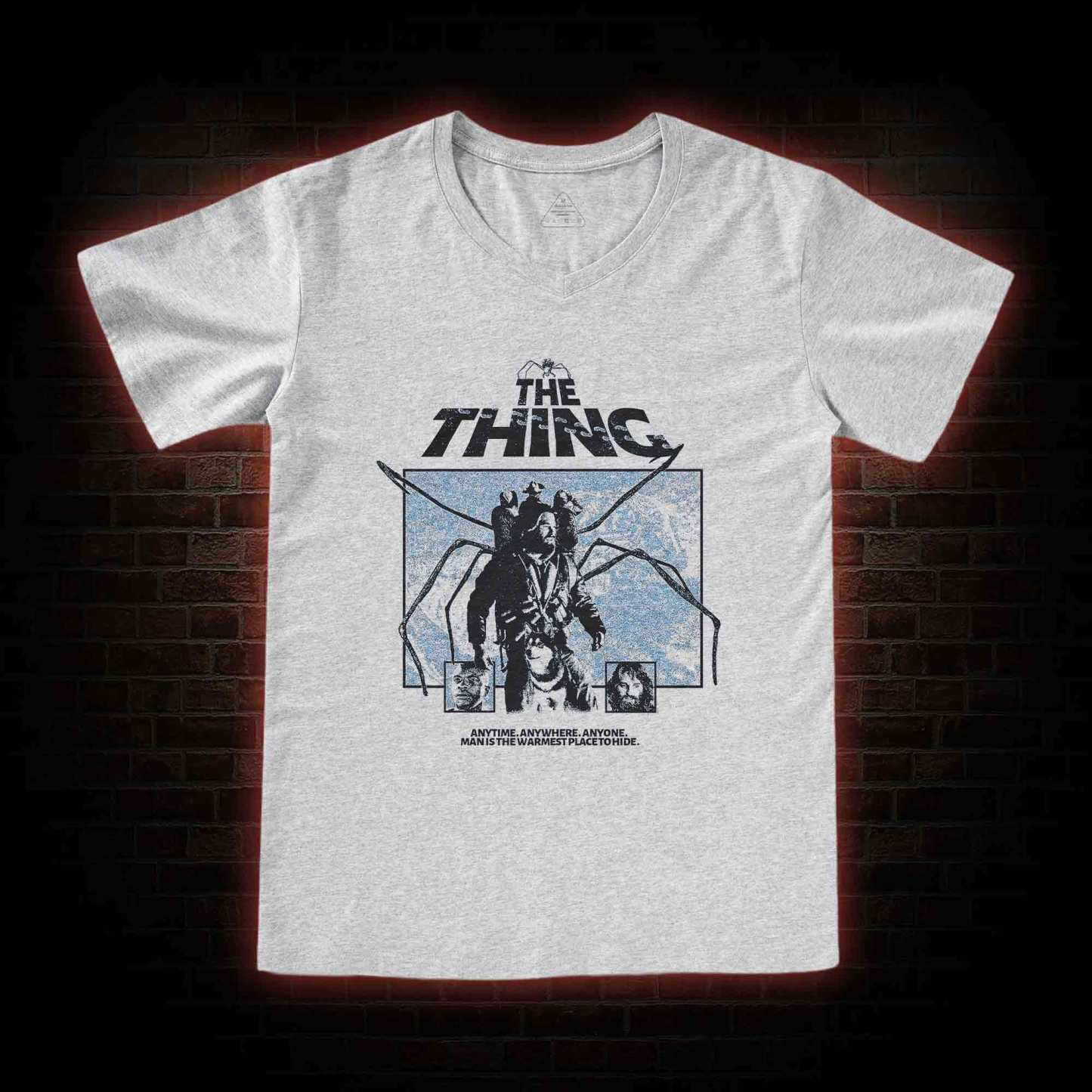 Man Is The Warmest Place To Hide V-Neck Classic T-Shirt