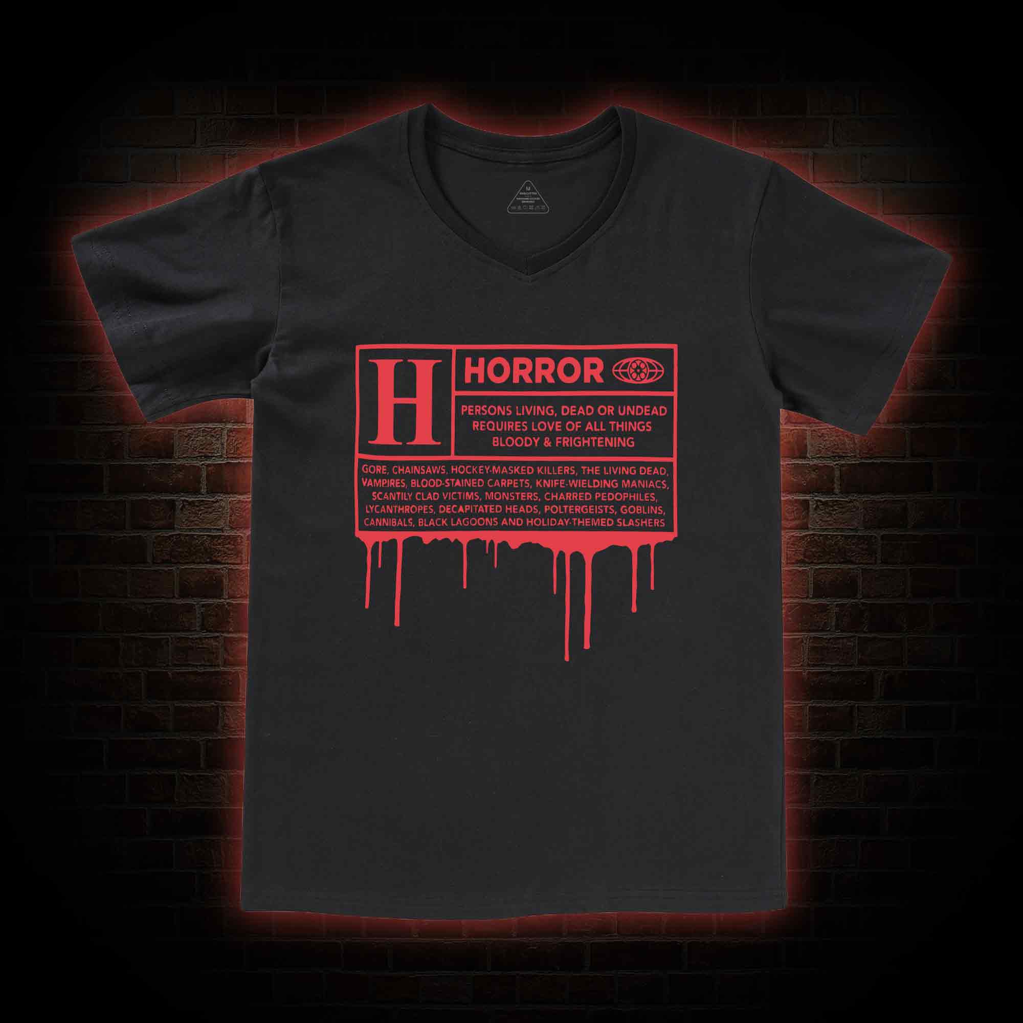 Horror Rating V-Neck Classic T-Shirt