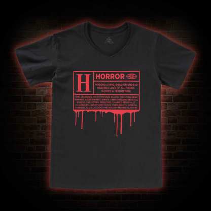 Horror Rating V-Neck Classic T-Shirt