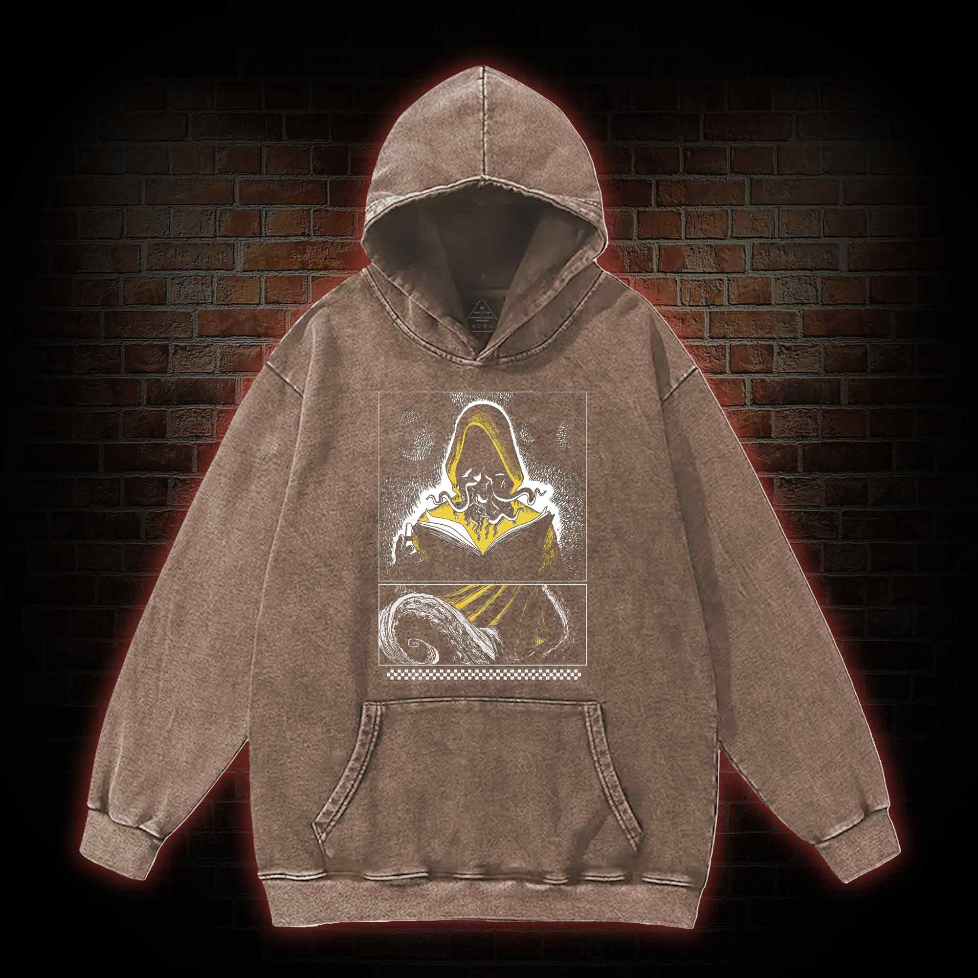 Yellow Sign Washed Hoodie