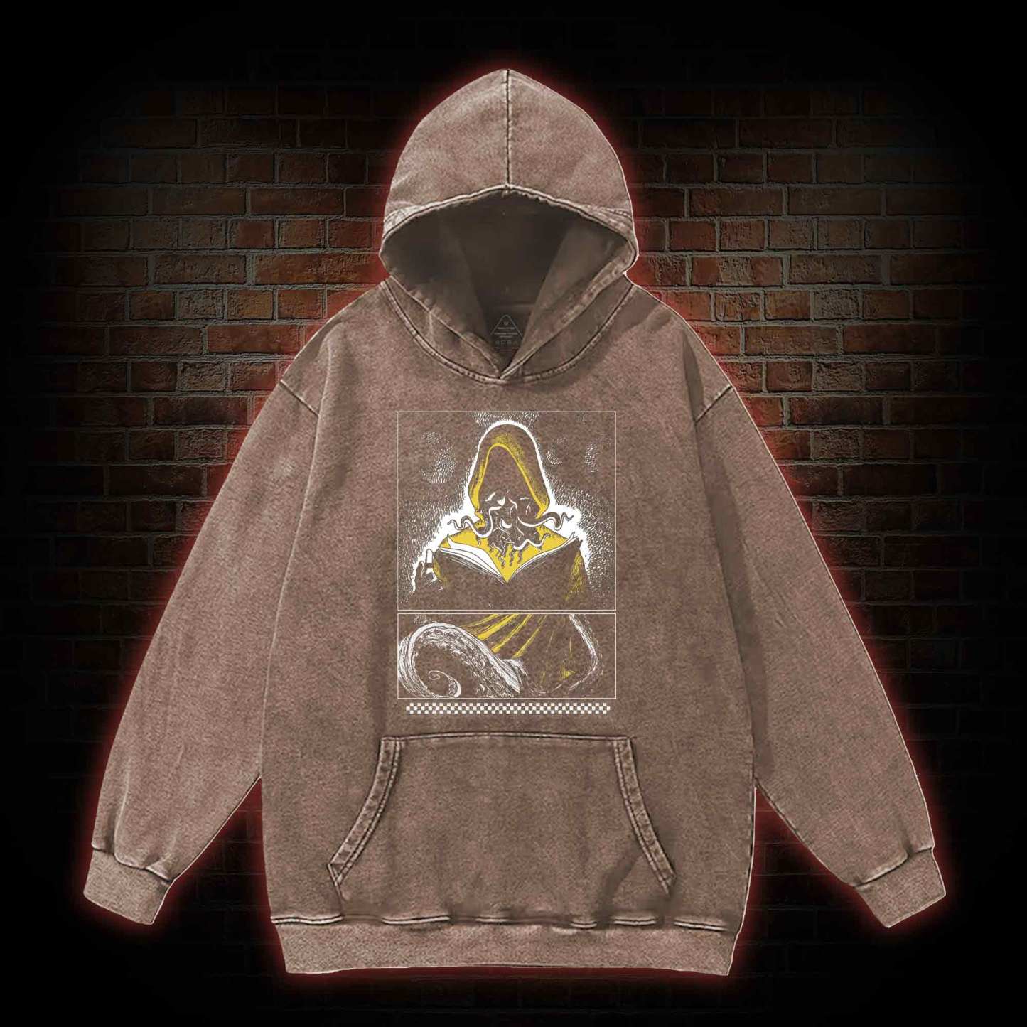 Yellow Sign Washed Hoodie