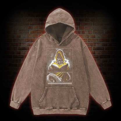 Yellow Sign Washed Hoodie