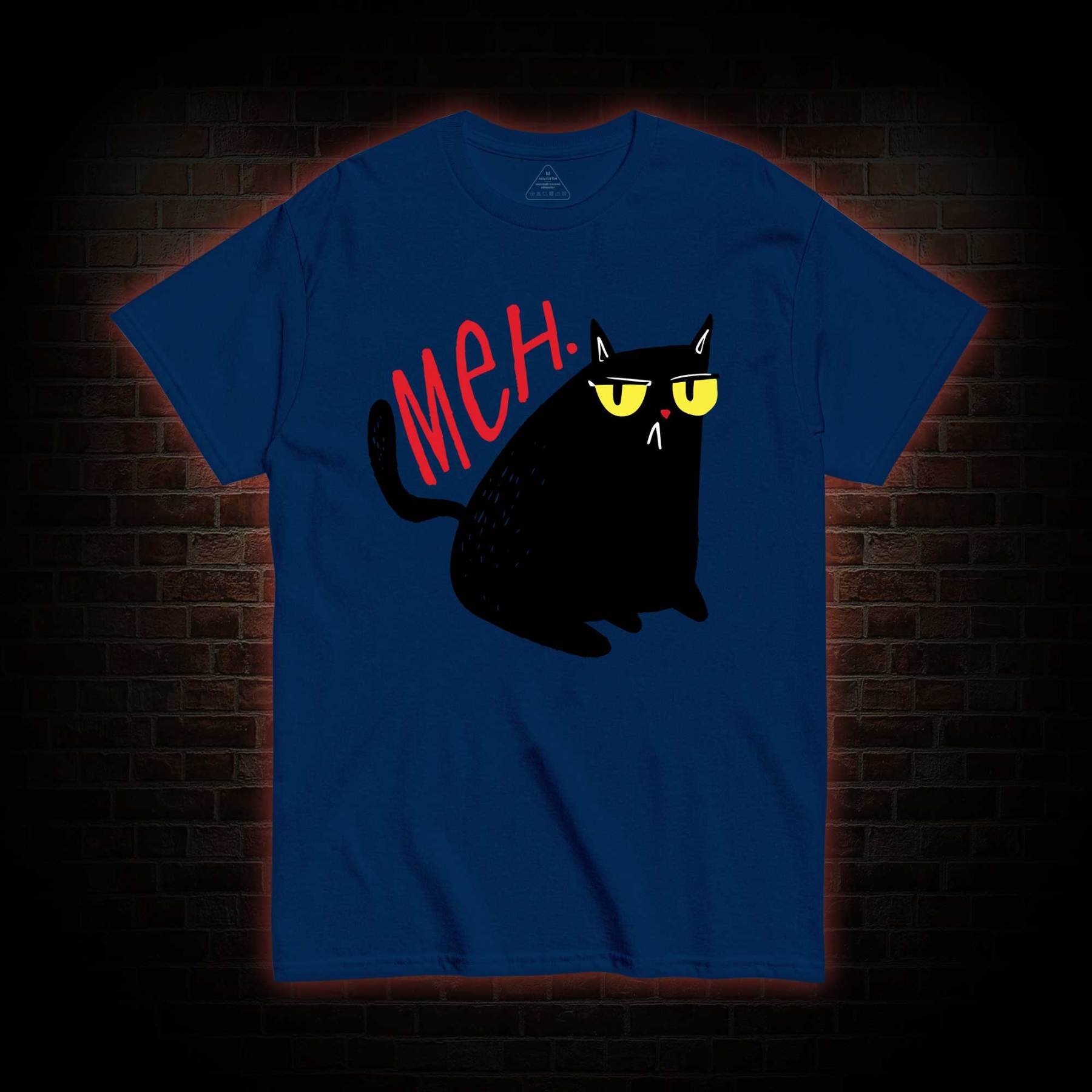 Meh Black Cat T-Shirt