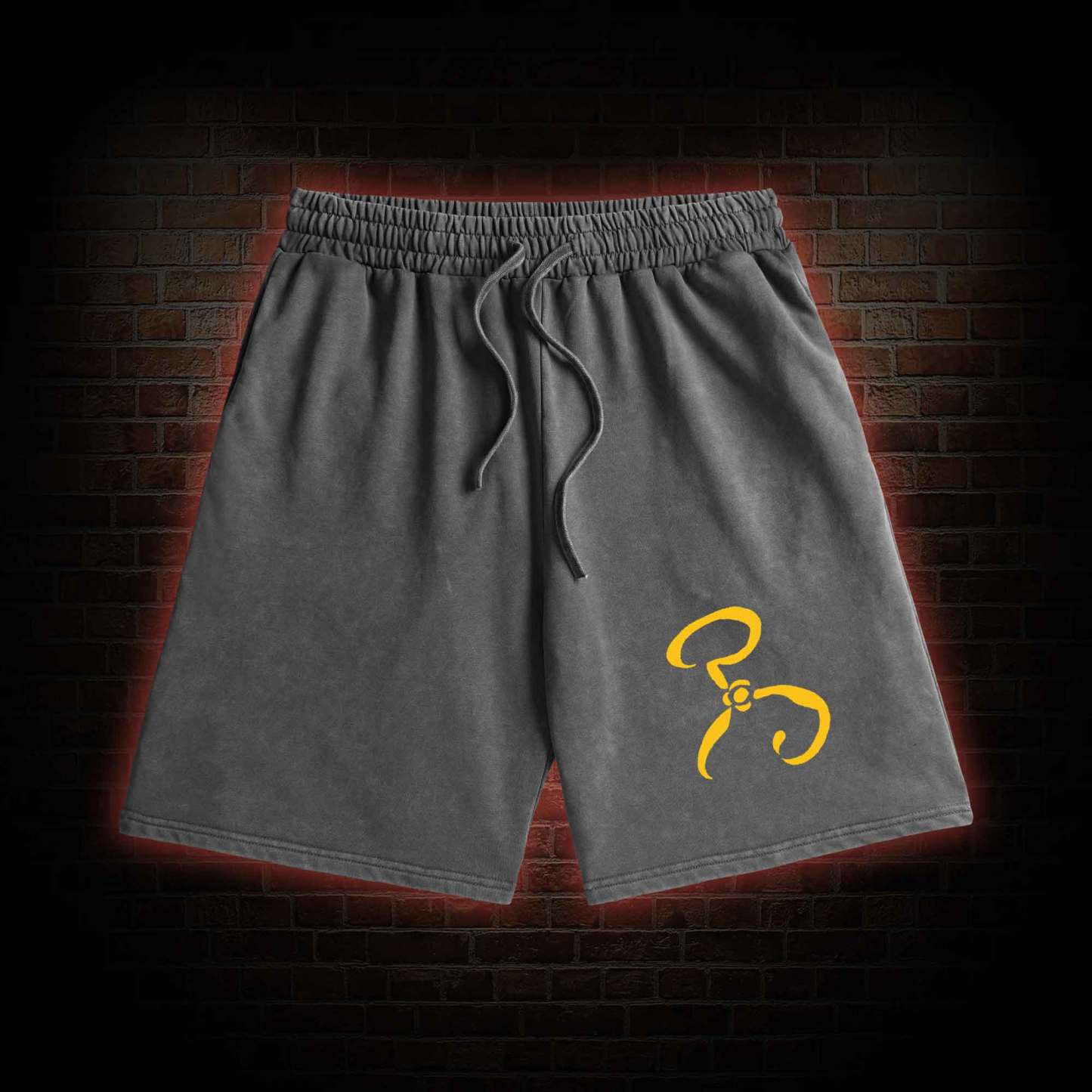 The King in Yellow Washed Shorts