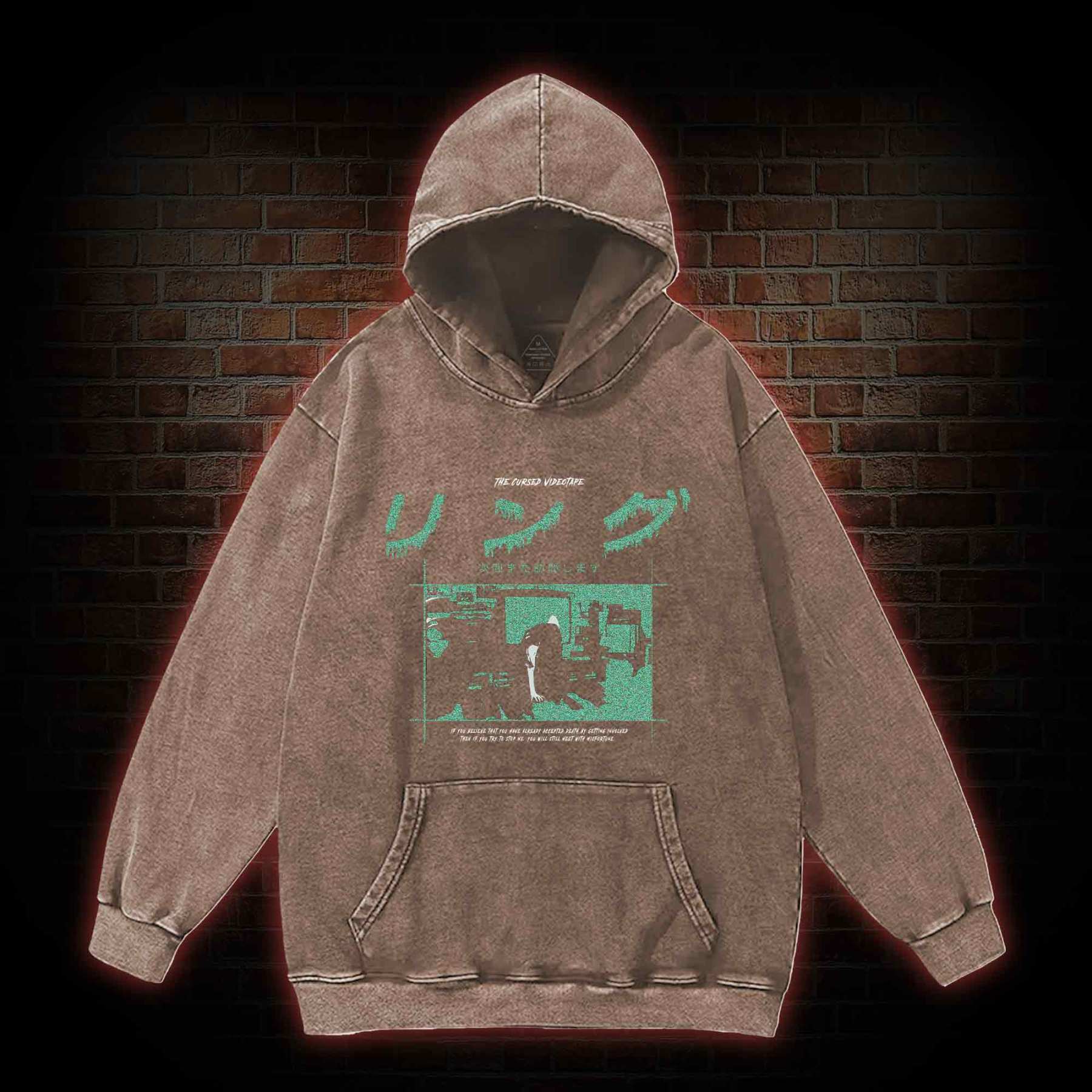 Cursed Videotape Washed Hoodie